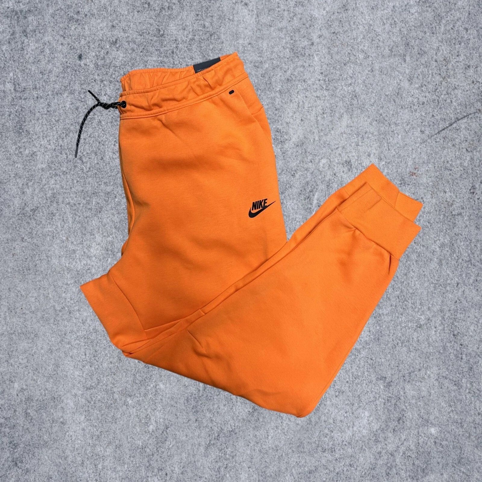 Nike Nike Tech NWT Orange Fleece Tapered Joggers Sweats Mens XL C Size US 26 / EU 42 - 3 Thumbnail