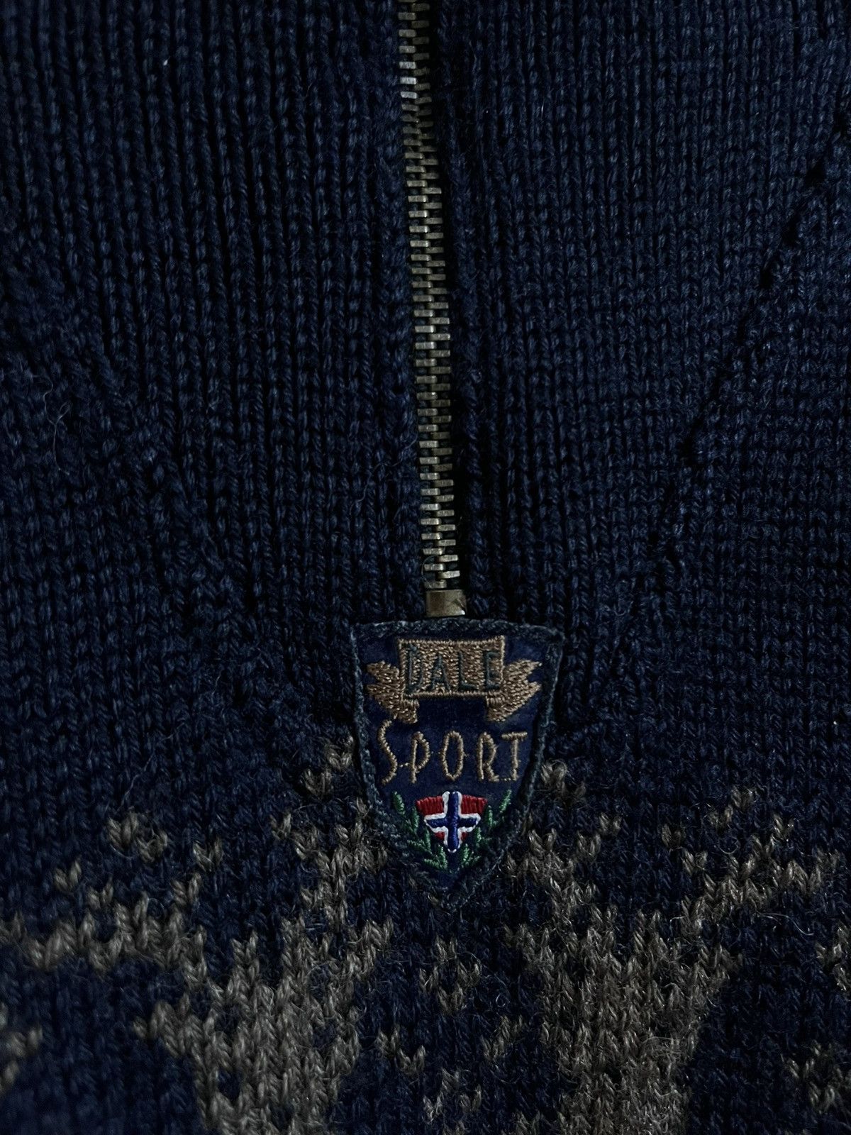 Dale Of Norway Dale Of Norway Vintage Sport Wool 1/4 Zip Sweater Dog Hunt Size US L / EU 52-54 / 3 - 6 Thumbnail