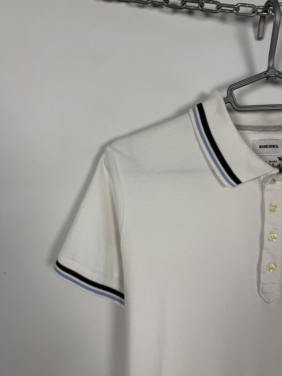 Diesel Men’s Diesel Short Sleeve Polo Shirt White Size L Large Size US L / EU 52-54 / 3 - 3 Thumbnail