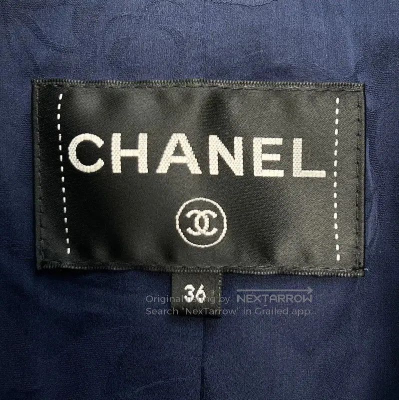 Chanel Chanel M Size Peacock Blue Cotton Blend Jacket . Size M / US 6-8 / IT 42-44 - 5 Thumbnail