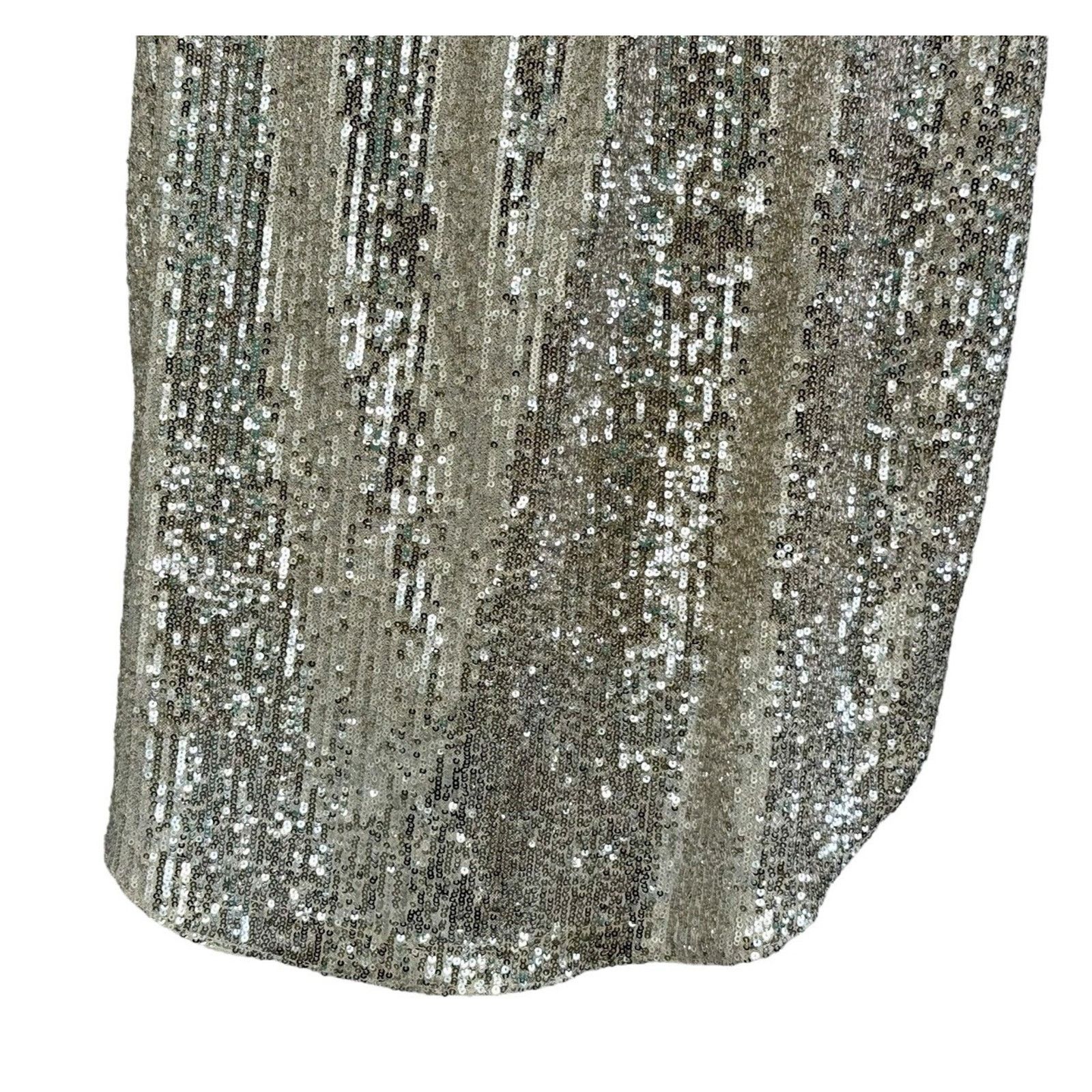 Free People FREE PEOPLE Shine Time Live Gold Silver Sequin Tunic Size XS Size XS / US 0-2 / IT 36-38 - 11 Thumbnail