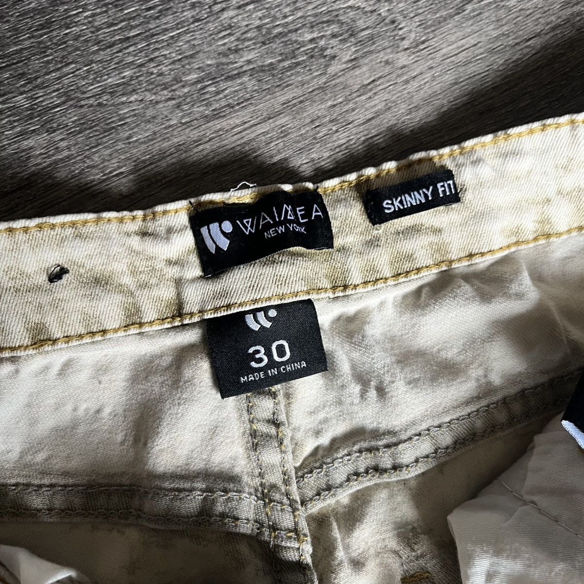 Waimea Waimea Cargo Khaki Washed Jeans Shorts Size 30 Skinny Fit Size US 30 / EU 46 - 9 Thumbnail