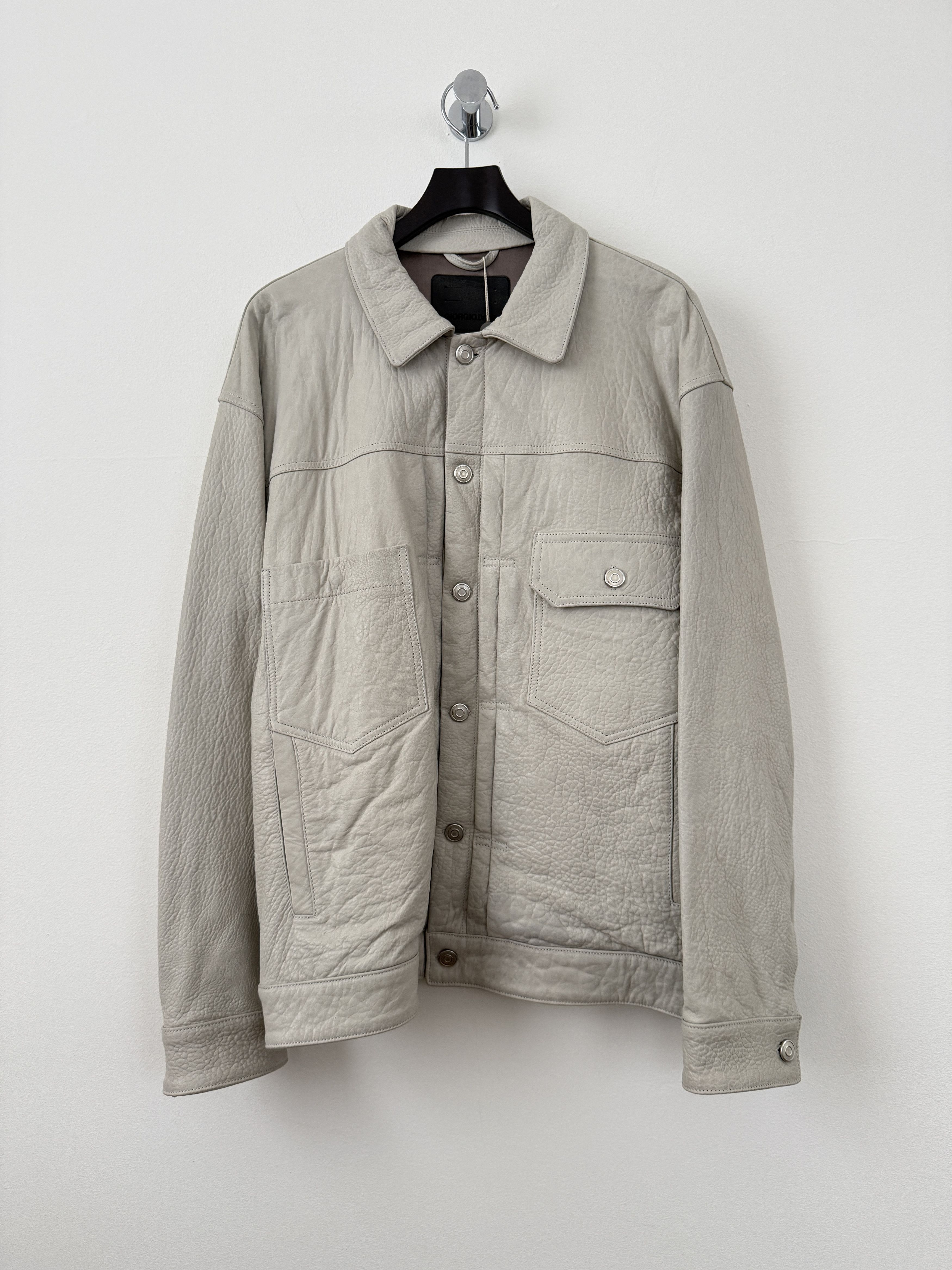 Giorgio Brato Leather Trucker Jacket Size US M / EU 48-50 / 2 - 1 Thumbnail