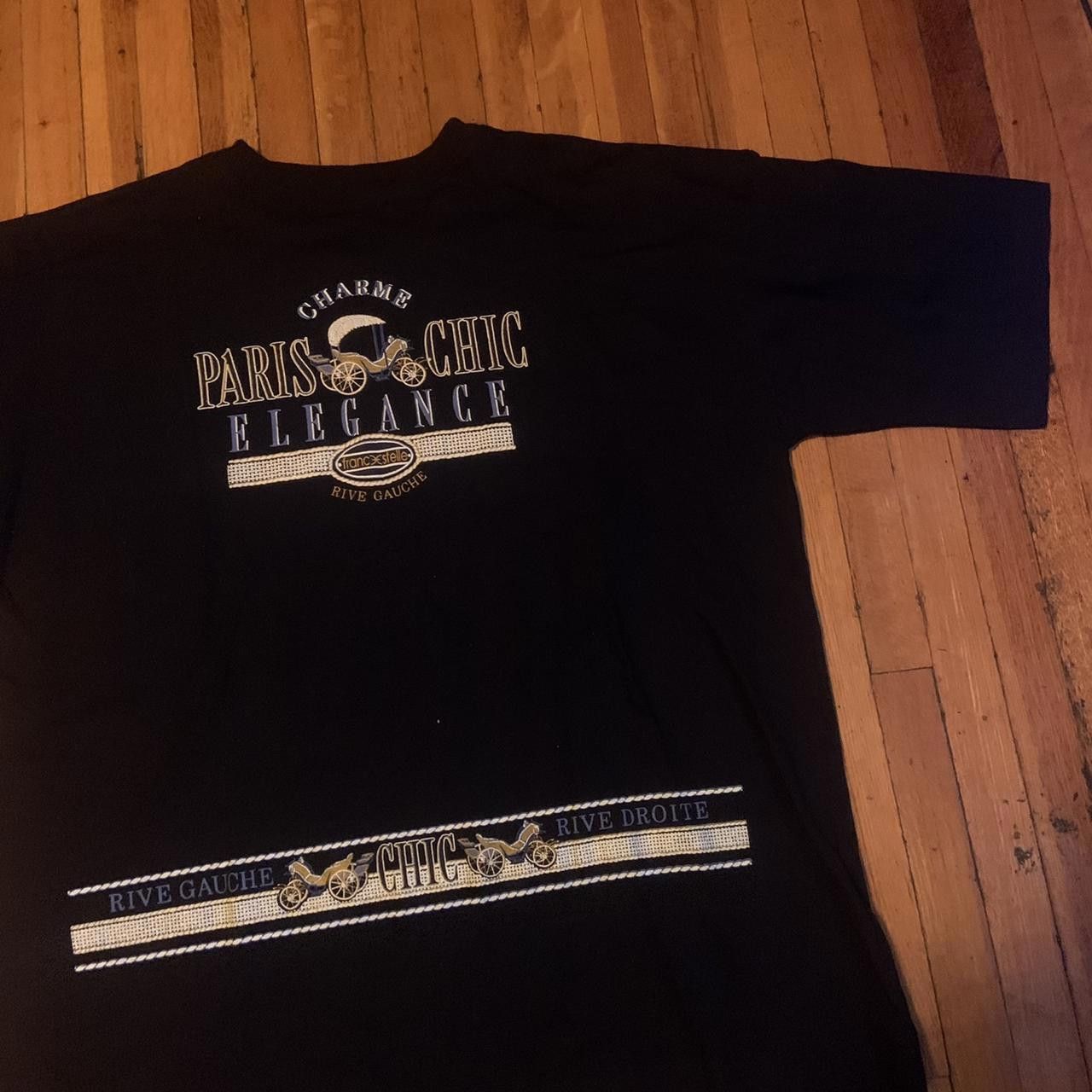 Designer Vintage Paris France T Shirt Size US XL / EU 56 / 4 - 1 Thumbnail