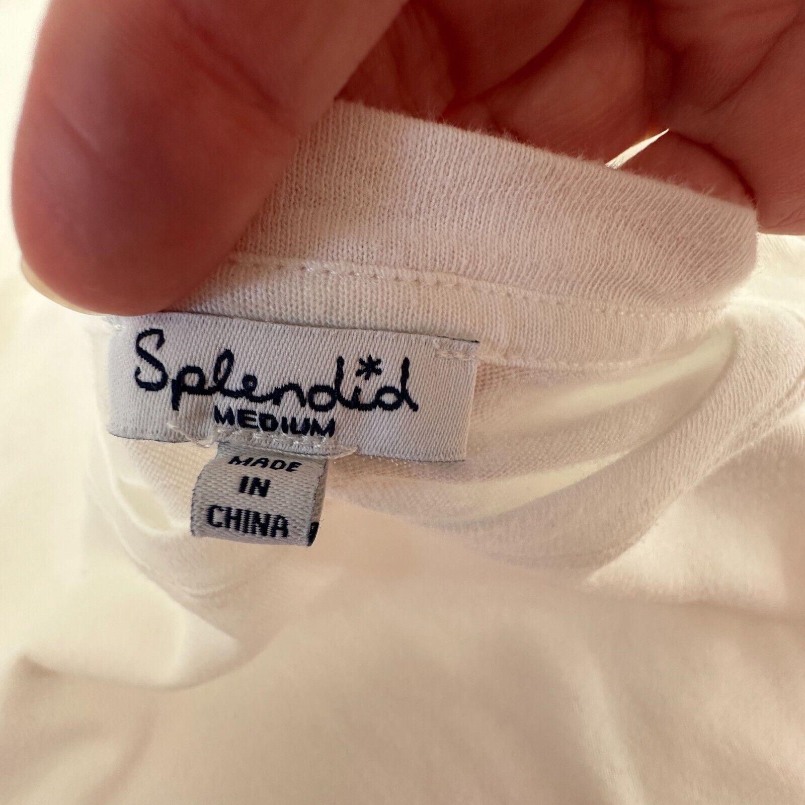 Splendid Splendid White Short Sleeve Round Neck Wide Hem Crop Tee M Size M / US 6-8 / IT 42-44 - 4 Thumbnail