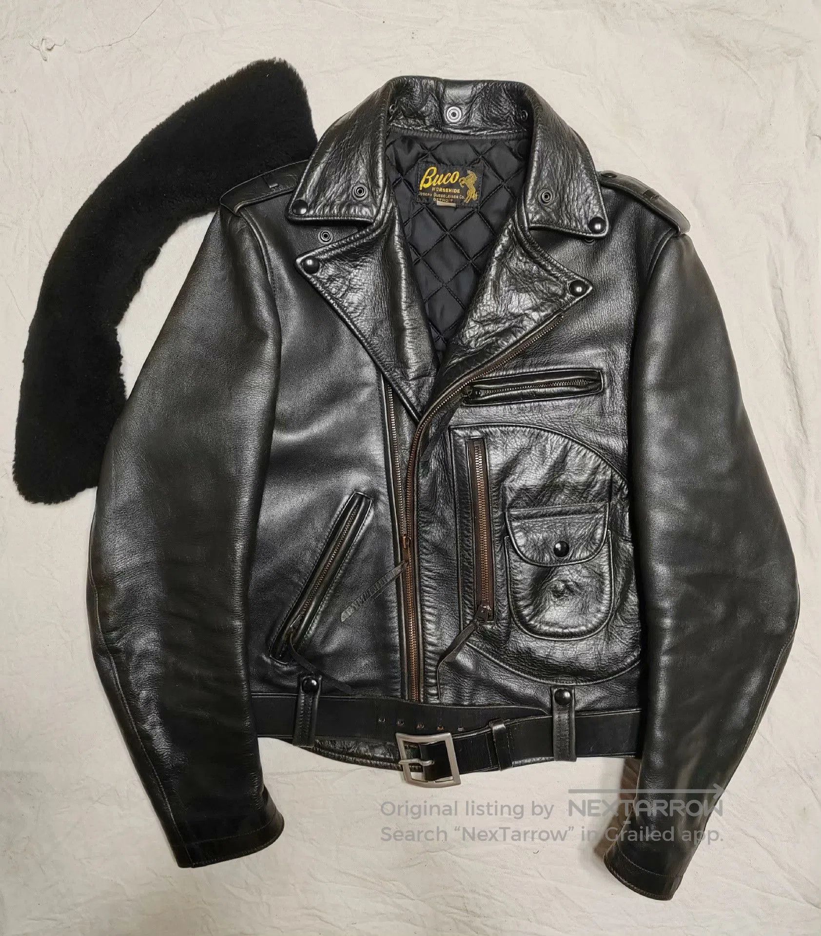 The Real McCoy's Bucoj24 Horse Leather Jacket 38. Size US S / EU 44-46 / 1 - 1 Thumbnail
