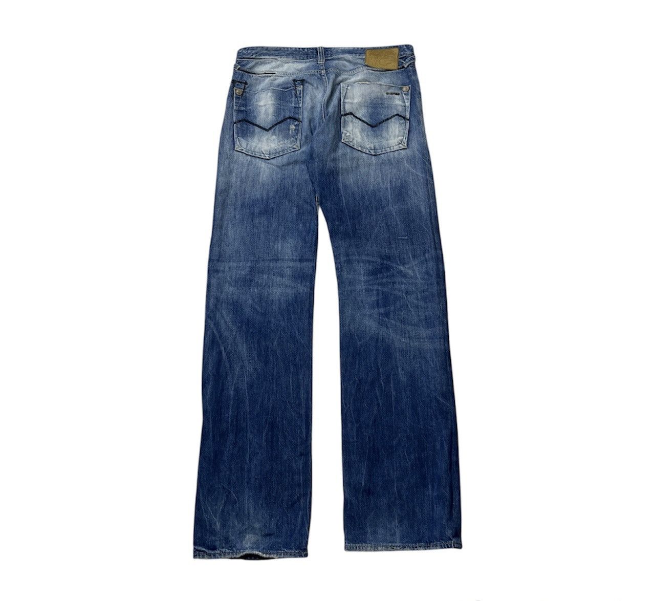 Energie × Vintage Vintage Energie distressed marrey jeans denim with keychain Size US 36 / EU 52 - 2 Thumbnail