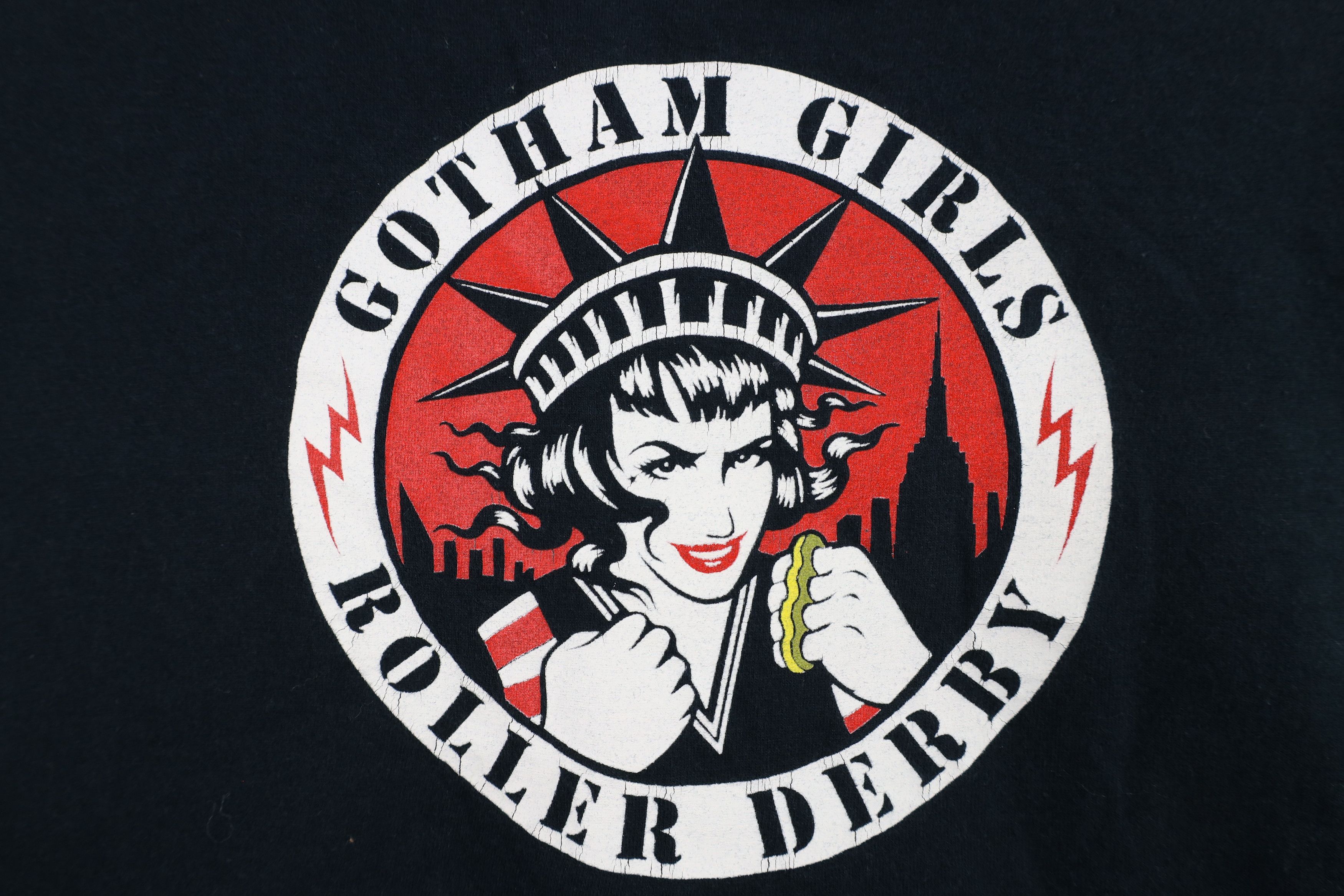 Vintage Vintage Y2K Gotham Girls Roller Derby Short Sleeve T-Shirt Size L / US 10 / IT 46 - 4 Thumbnail