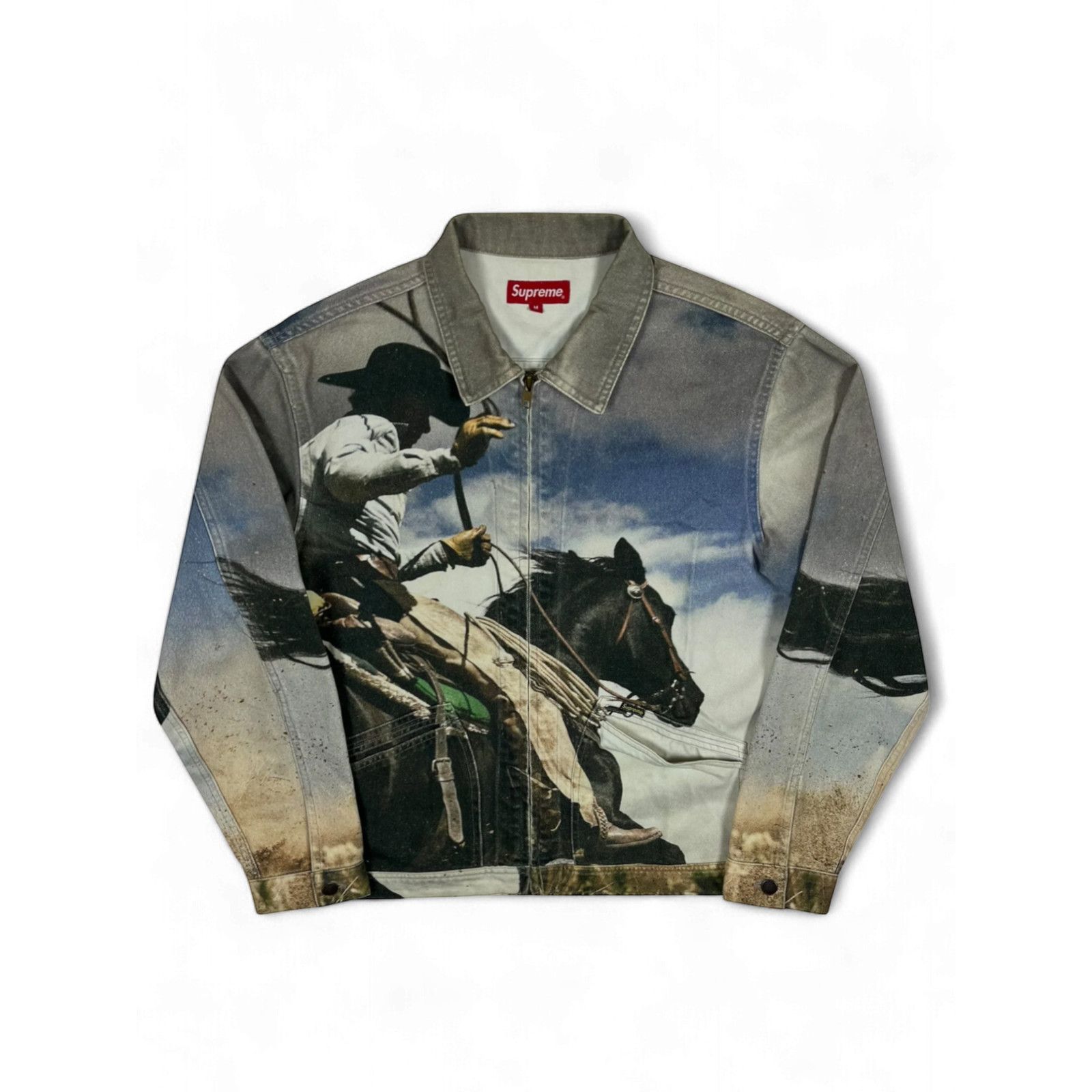 Supreme 2017 Supreme Cowboy Denim Jacket Size US M / EU 48-50 / 2 - 1 Thumbnail