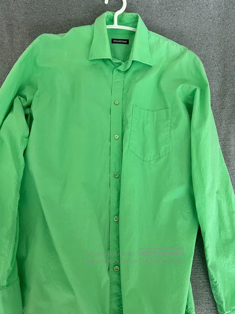 Balenciaga Balenciaga size 37 Green long-sleeve shirt, size 37 Size US S / EU 44-46 / 1 - 1 Thumbnail