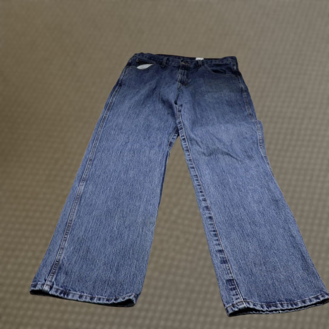 Denime Cinch Jeans Mens 32X36 Medium Wash Denim Western Straight Green Label Rigid Size US 34 / EU 50 - 1 Thumbnail