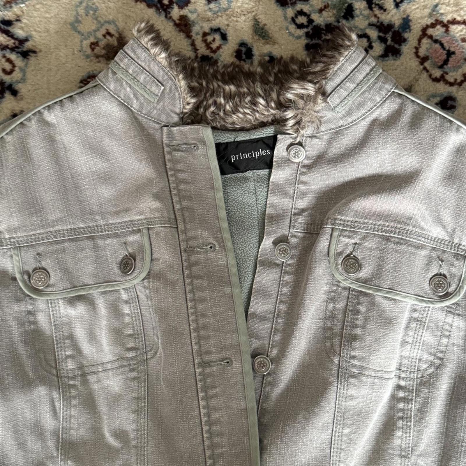 Principe Principles denim, fur & fleece button up jacket Size US M / EU 48-50 / 2 - 4 Thumbnail