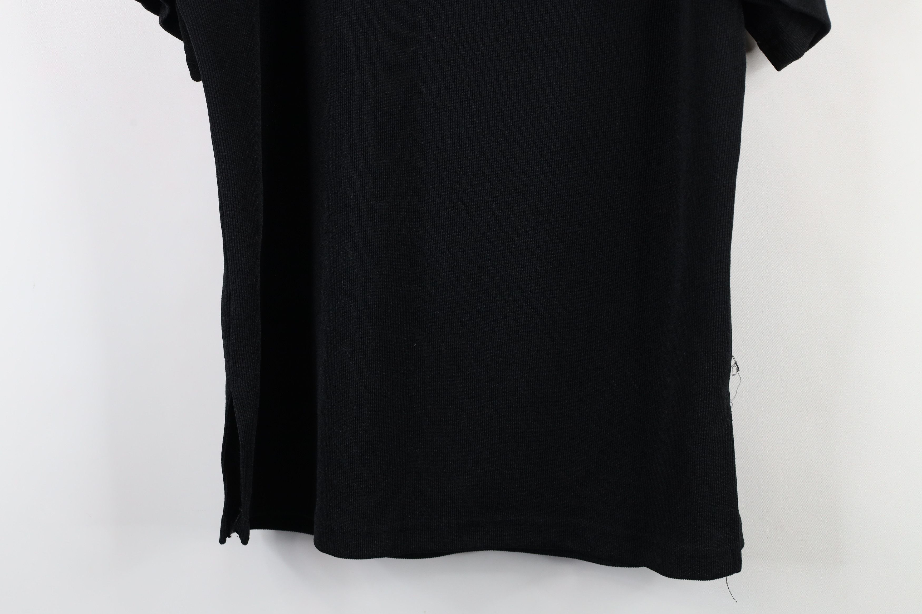 Vintage Vintage 90s Streetwear Knit Short Sleeve T-Shirt Black USA Size XXL / US 16-18 / IT 52-54 - 12 Thumbnail
