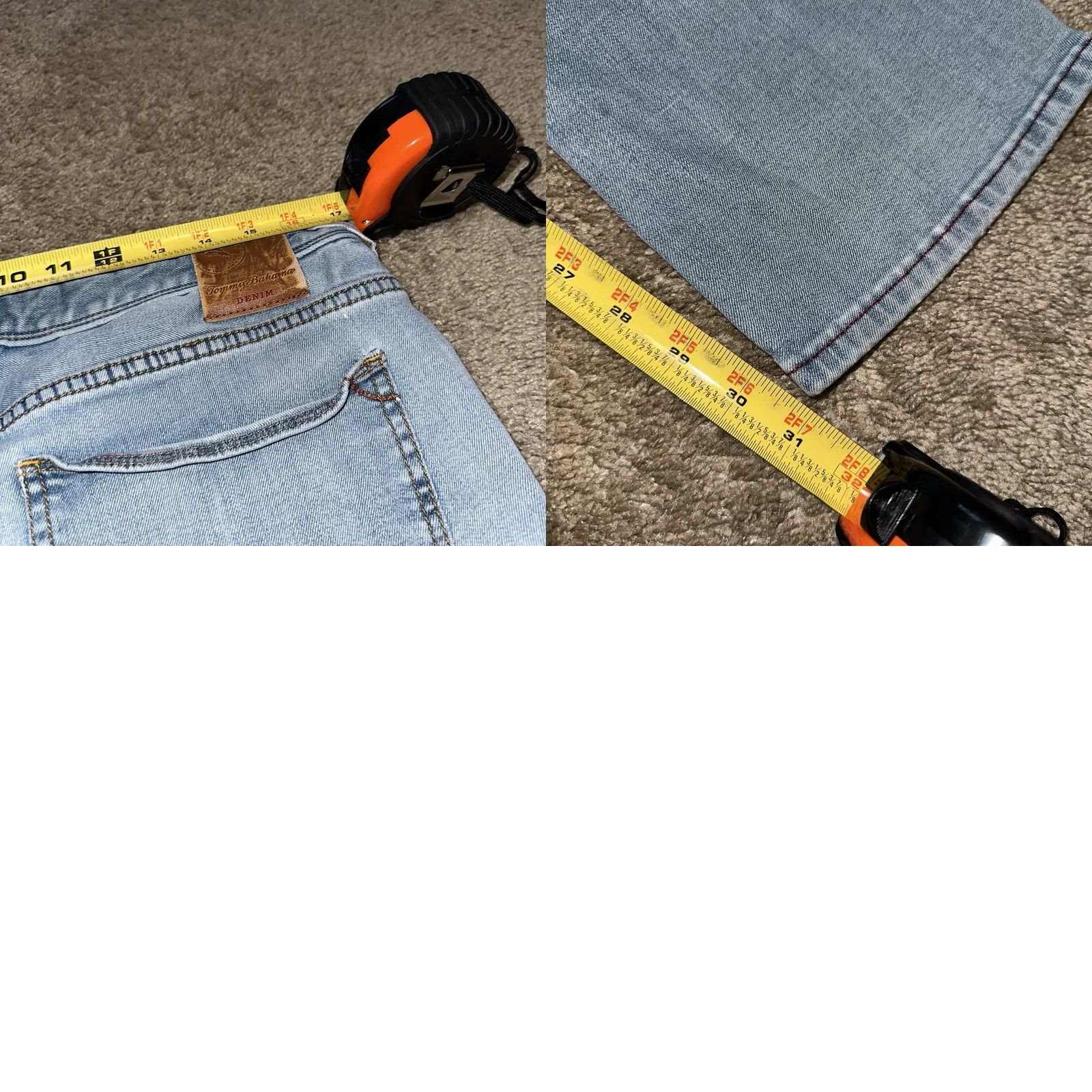 Tommy Bahama Tommy Bahama Jeans Men's Straight Blue Light Wash Denim 36x32 Size US 36 / EU 52 - 8 Thumbnail