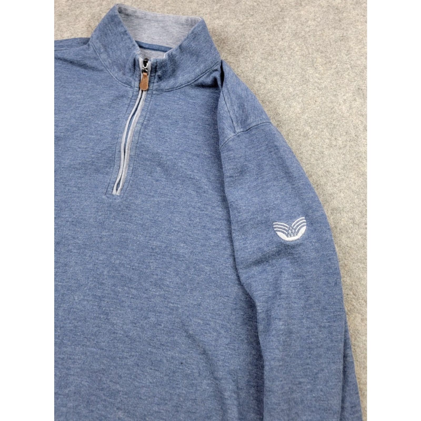 johnnie-O Johnnie O Sweatshirt Mens Large Blue 1/4 Zip Pullover Classic Casual Pullover Size US L / EU 52-54 / 3 - 7 Thumbnail