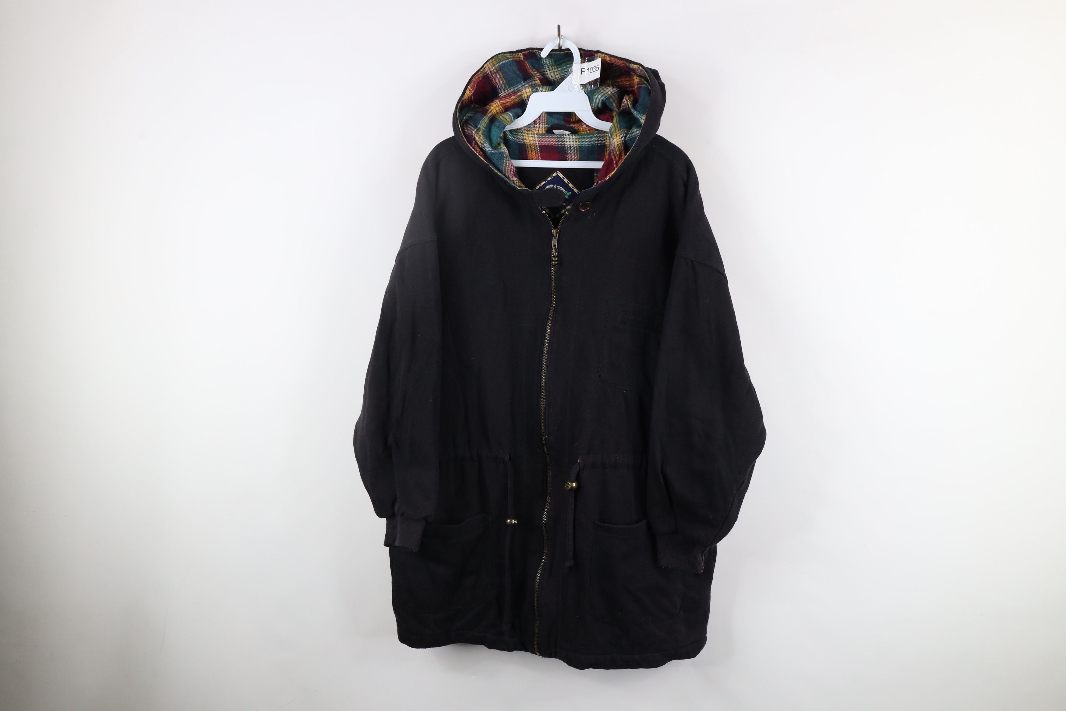 Vintage Vintage 90s Streetwear Lined Hooded Sweatshirt Parka Jacket Size L / US 10 / IT 46 - 1 Thumbnail