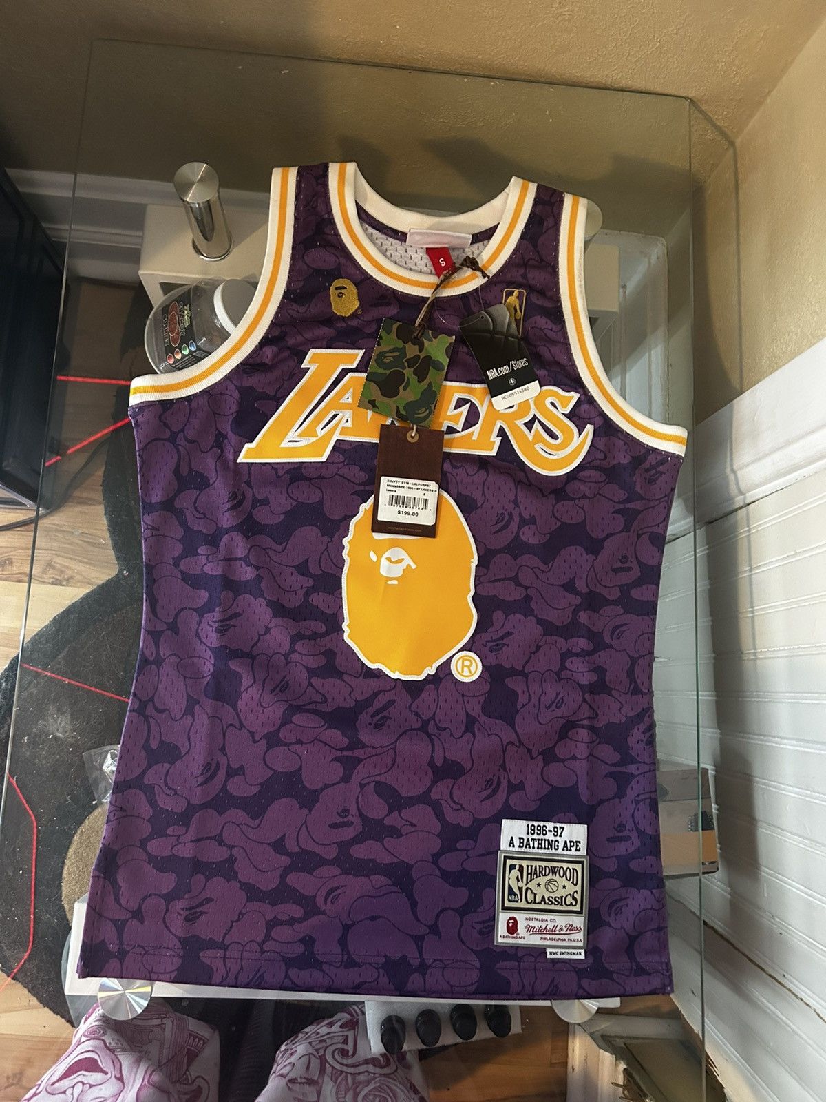 Bape × Mitchell & Ness × NBA Bape x lakers Size US S / EU 44-46 / 1 - 1 Thumbnail