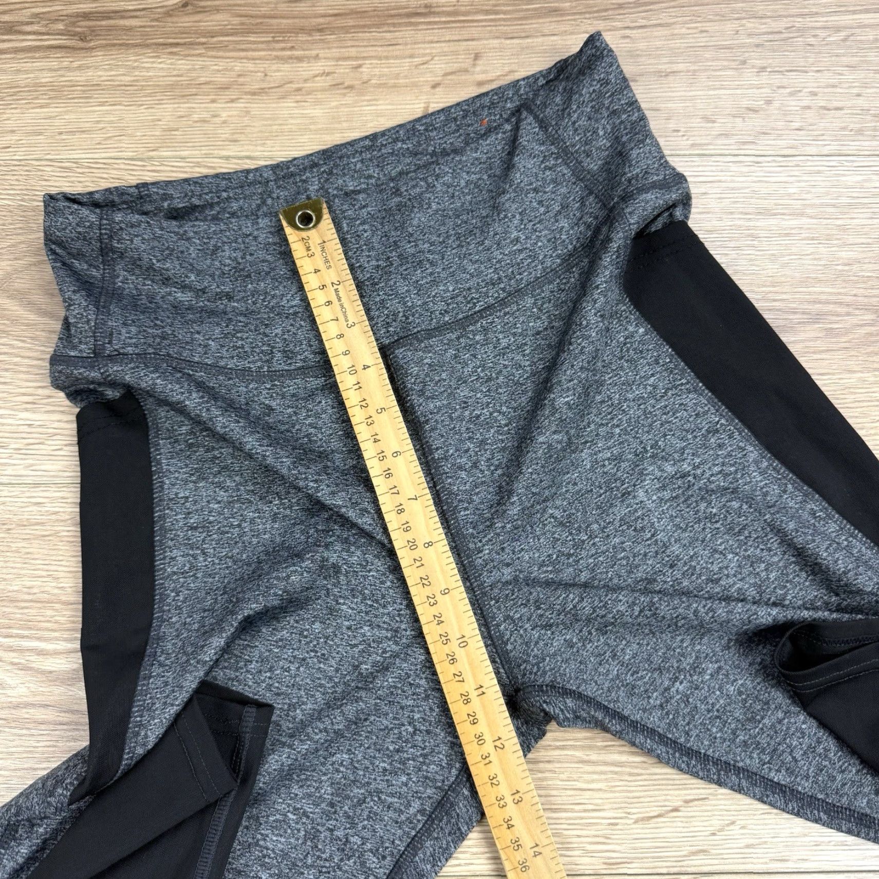 Vintage Adrienne Vittadini Sport Women's Leggings Yoga Pant L Gray Black Active Size 36" / US 14 / IT 50 - 4 Thumbnail