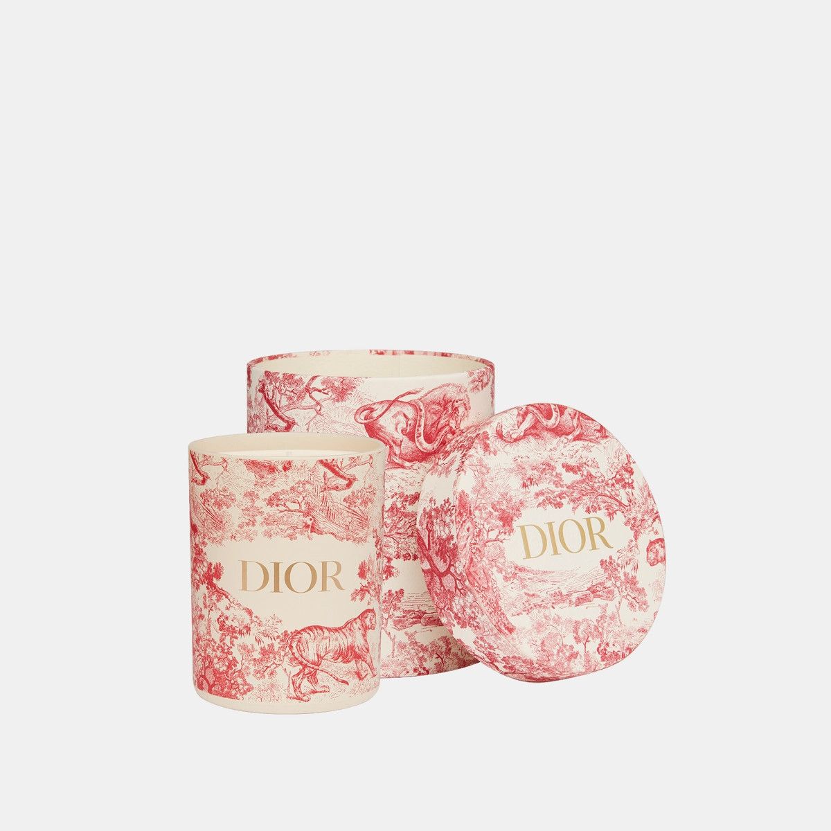 Dior o1bcso1str0225 Size:OS/ Small Hydrangea Candle in Raspberry Size ONE SIZE - 3 Thumbnail