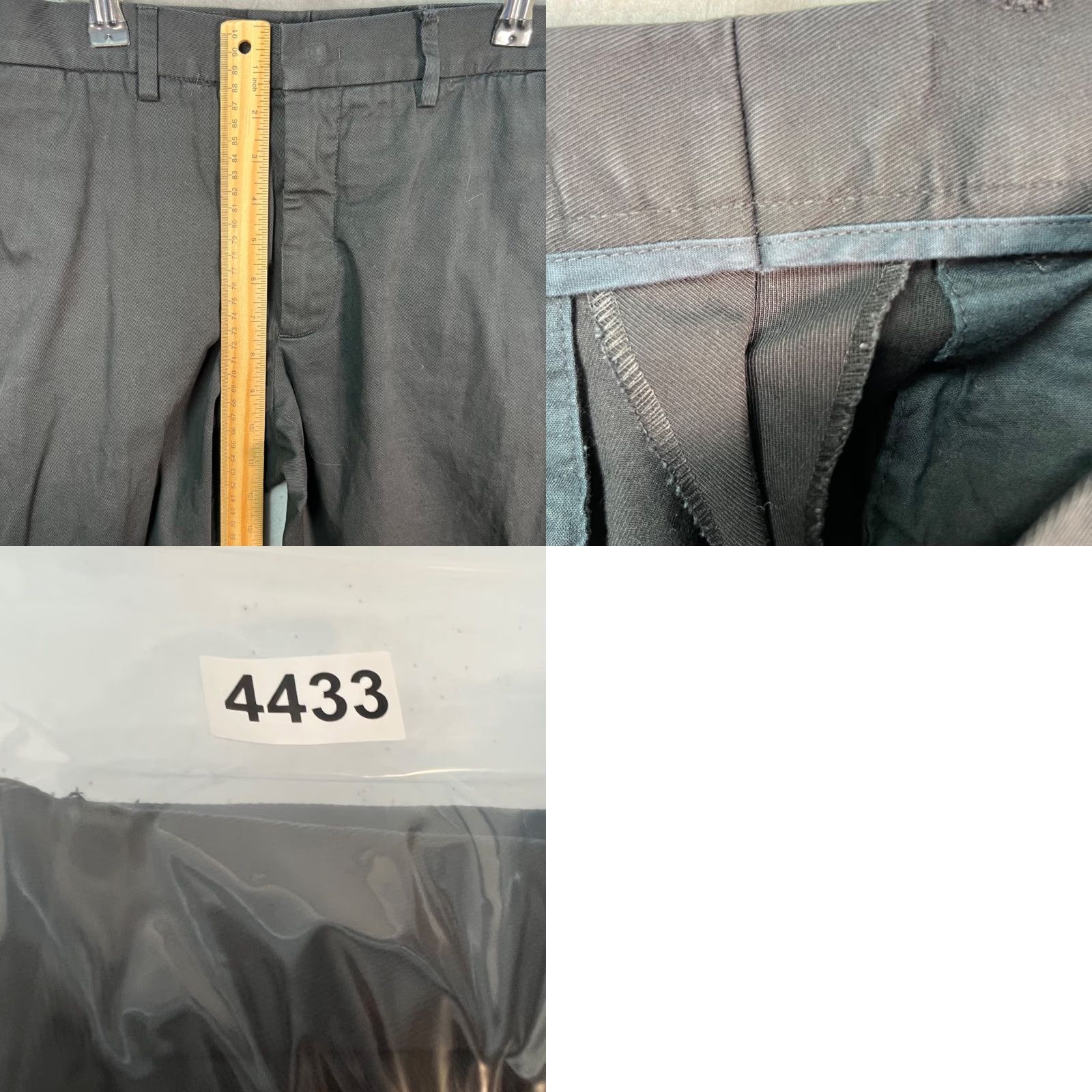 Jil Sander Jil Sander Womens Pants 29 Black Tailored Cotton w/ Cuff Made In Italy Size 29" - 8 Thumbnail