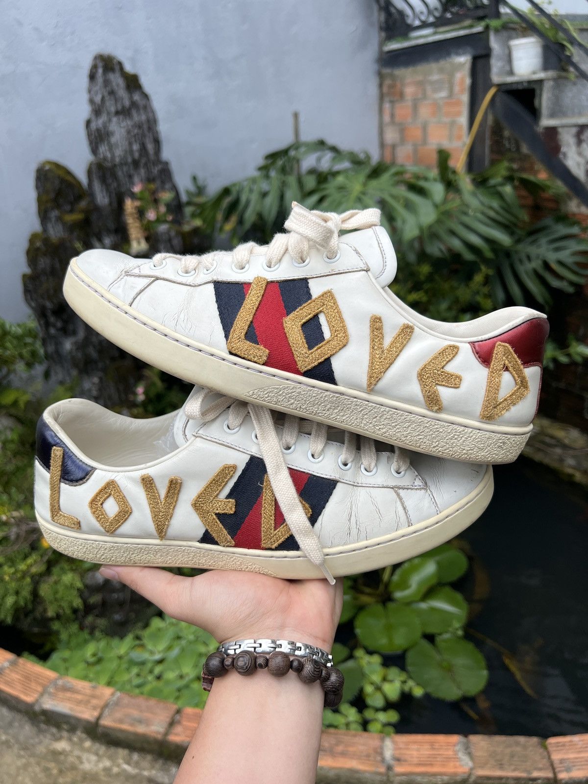 Gucci Gucci Ace 'Loved' 497090-DOPE0-9095 Size US 8 / EU 41 - 2 Thumbnail