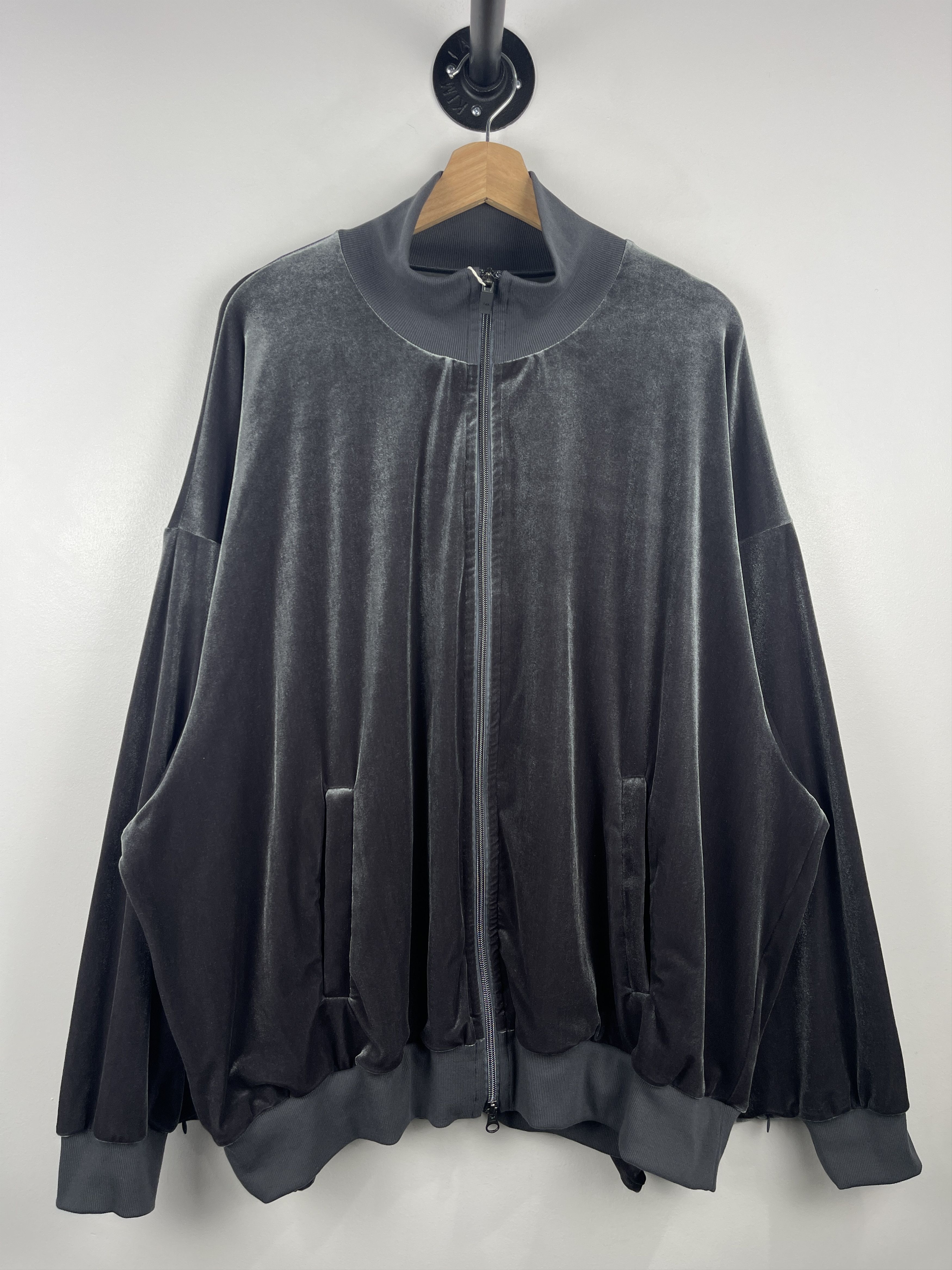 Fumito Ganryu Kimono Charcoal Grey Track Jacket Sweater