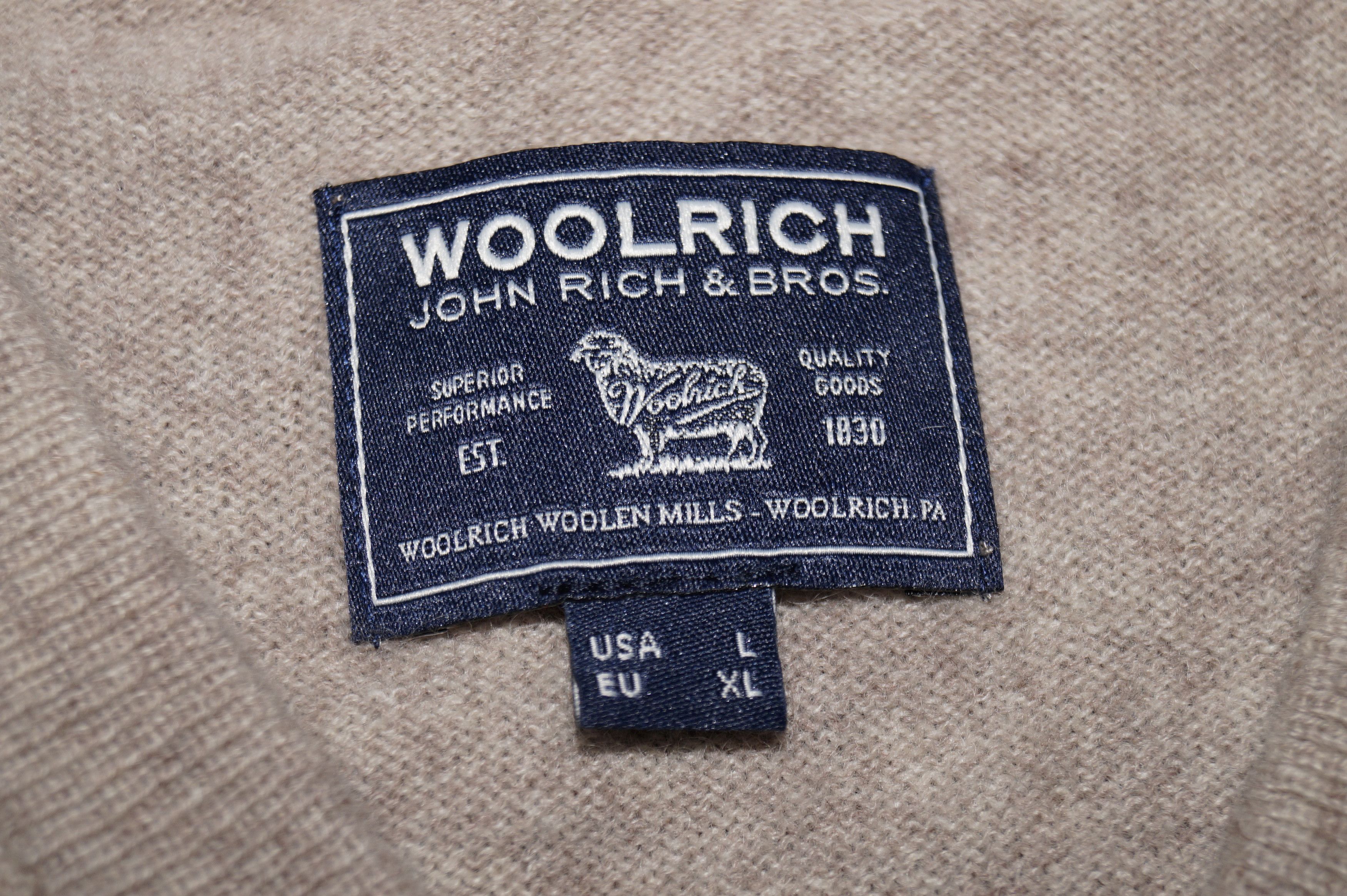 Woolrich Woolen Mills Superb luxury Woolrich cashmere Vneck sweater XL size Size US XL / EU 56 / 4 - 6 Thumbnail
