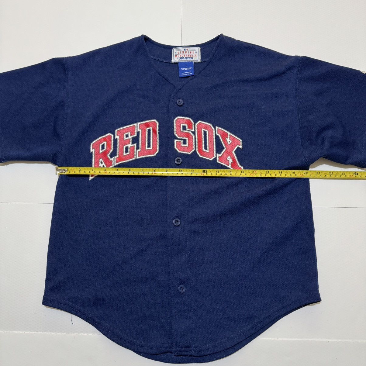 MLB × Starter Starter Boston Red Sox Vintage 90’s MLB Baseball Jersey Mens Size US L / EU 52-54 / 3 - 3 Thumbnail