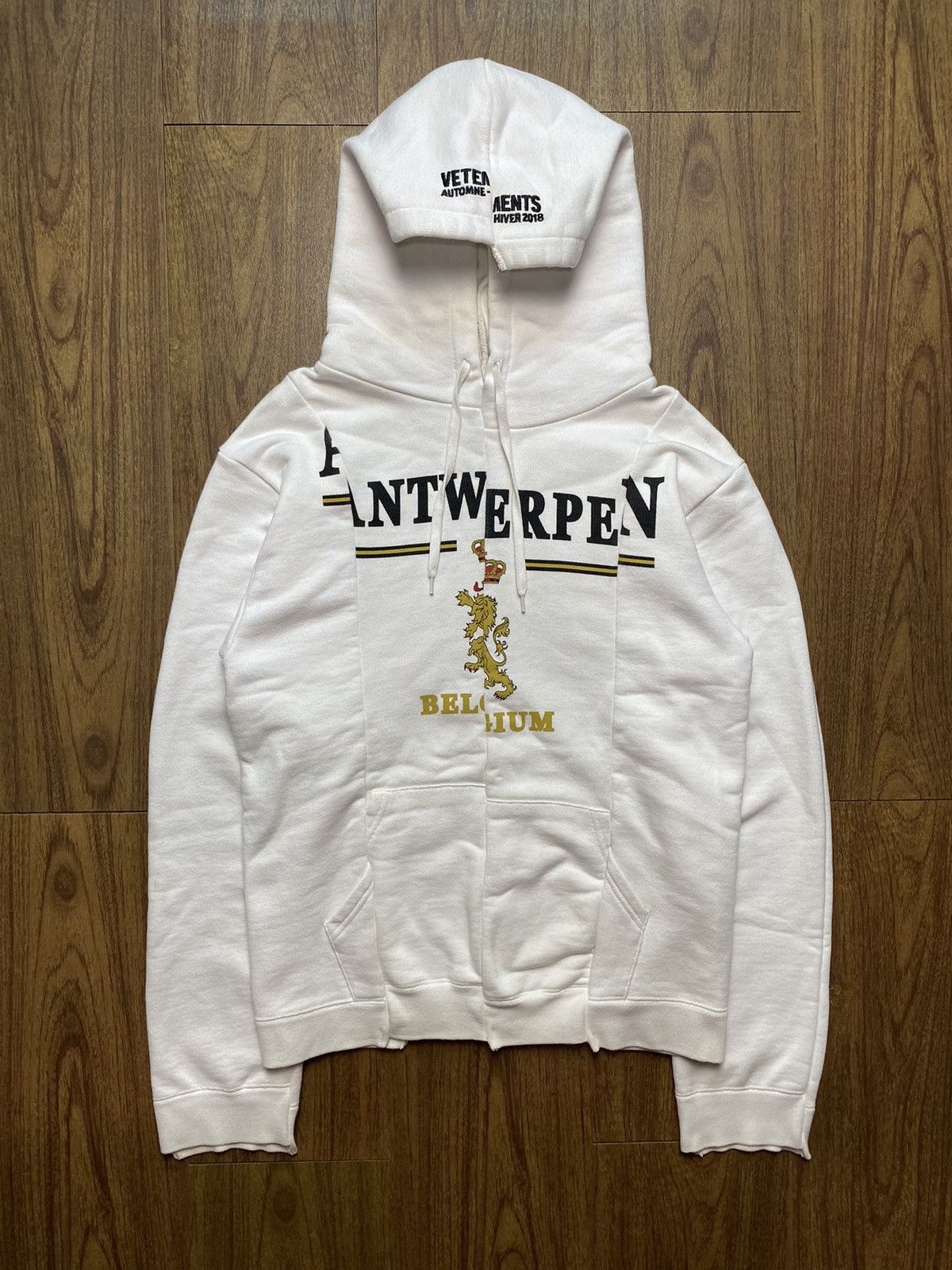 Vetements 2018 Vetements Antwerpen Cut Out Deconstructed Hoodie 