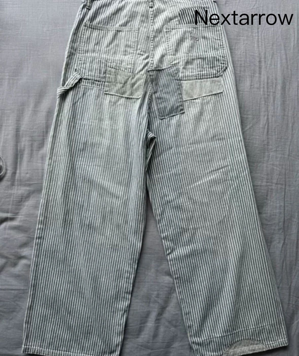 Kapital Kapital striped wide leg patch distressed pants Size US 32 / EU 48 - 2 Thumbnail