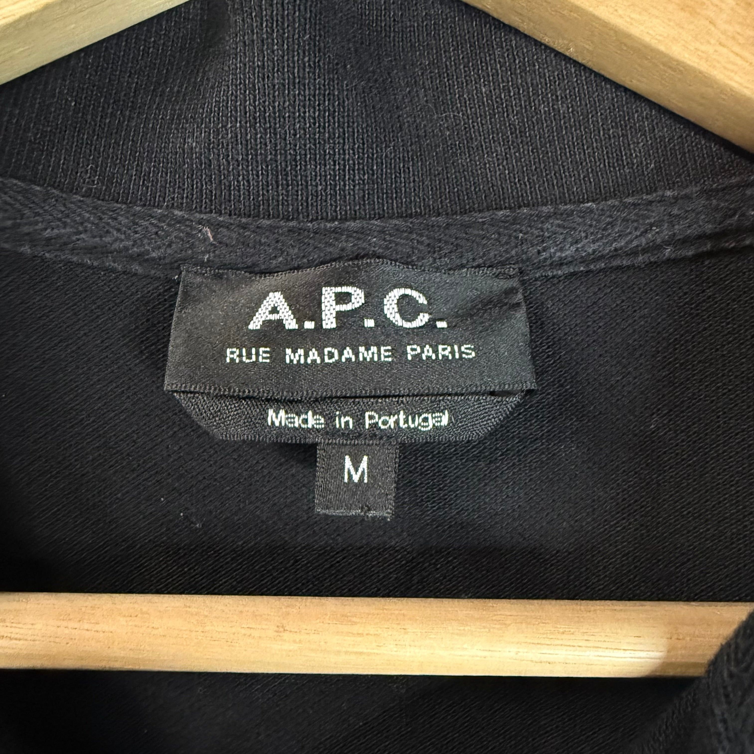 A.P.C. A.P.C. Black Max Polo Tee Size Medium Size US M / EU 48-50 / 2 - 4 Thumbnail
