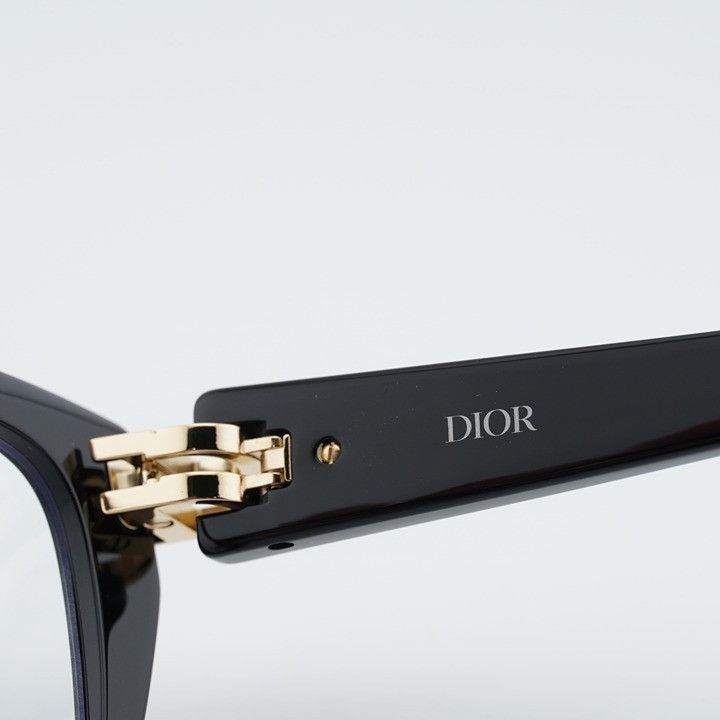 Dior Dior CDIORO S1F 10BB Eyeglasses Shiny Black 54mm Square Size ONE SIZE - 7 Thumbnail