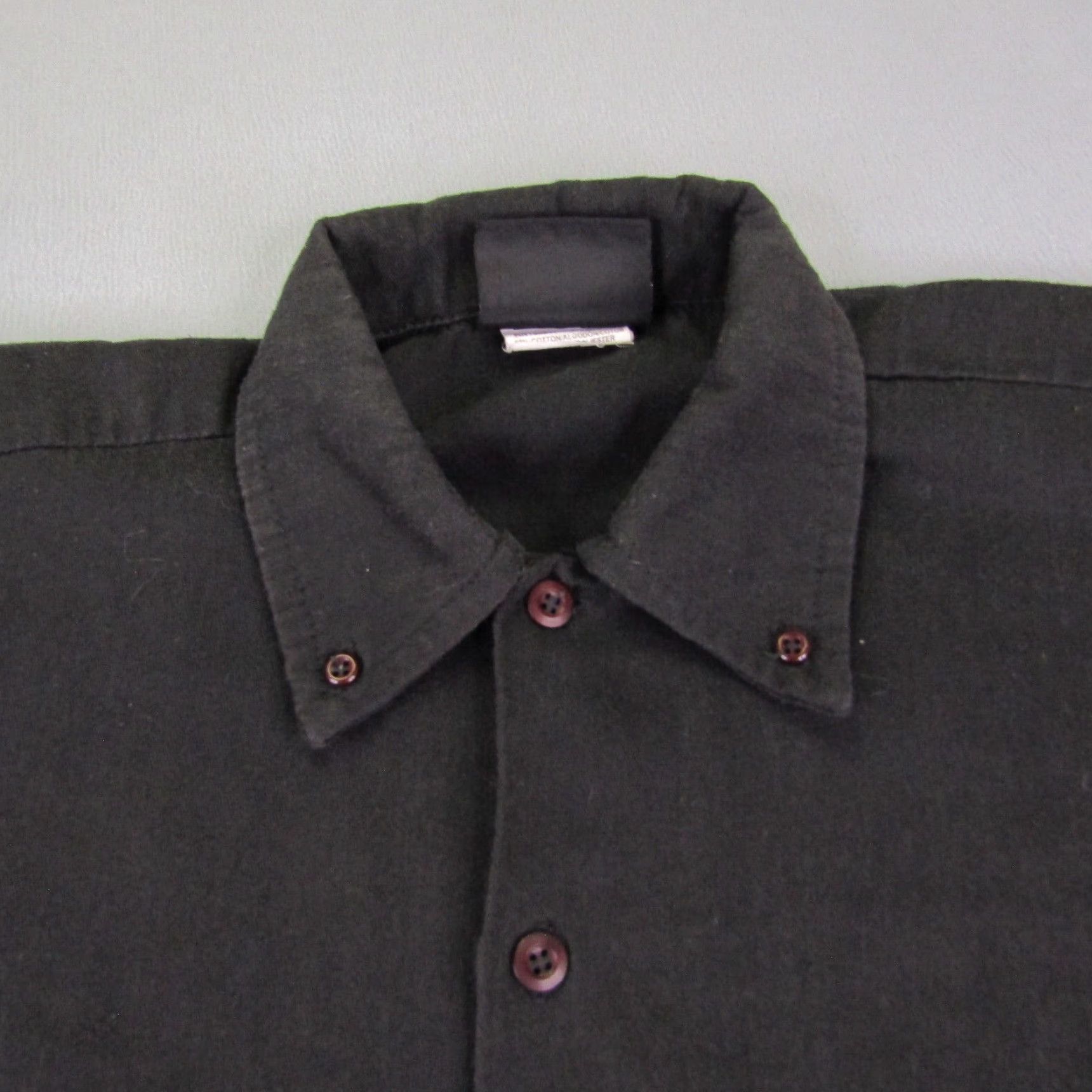 Vintage VINTAGE BikerWear Shirt Mens Medium Black Cotton Button-Up Casual 90s Motorcycle Rockabilly Size US M / EU 48-50 / 2 - 3 Thumbnail