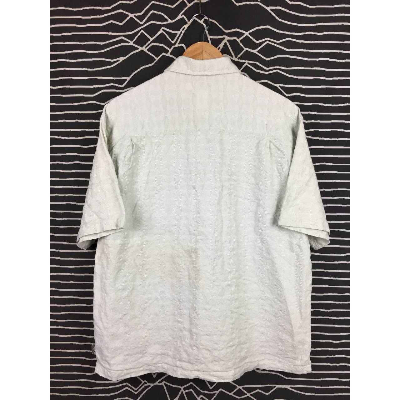Quiksilver Quiksilver Minimal Embossed Patterned Button Up Shirt Size US M / EU 48-50 / 2 - 7 Thumbnail
