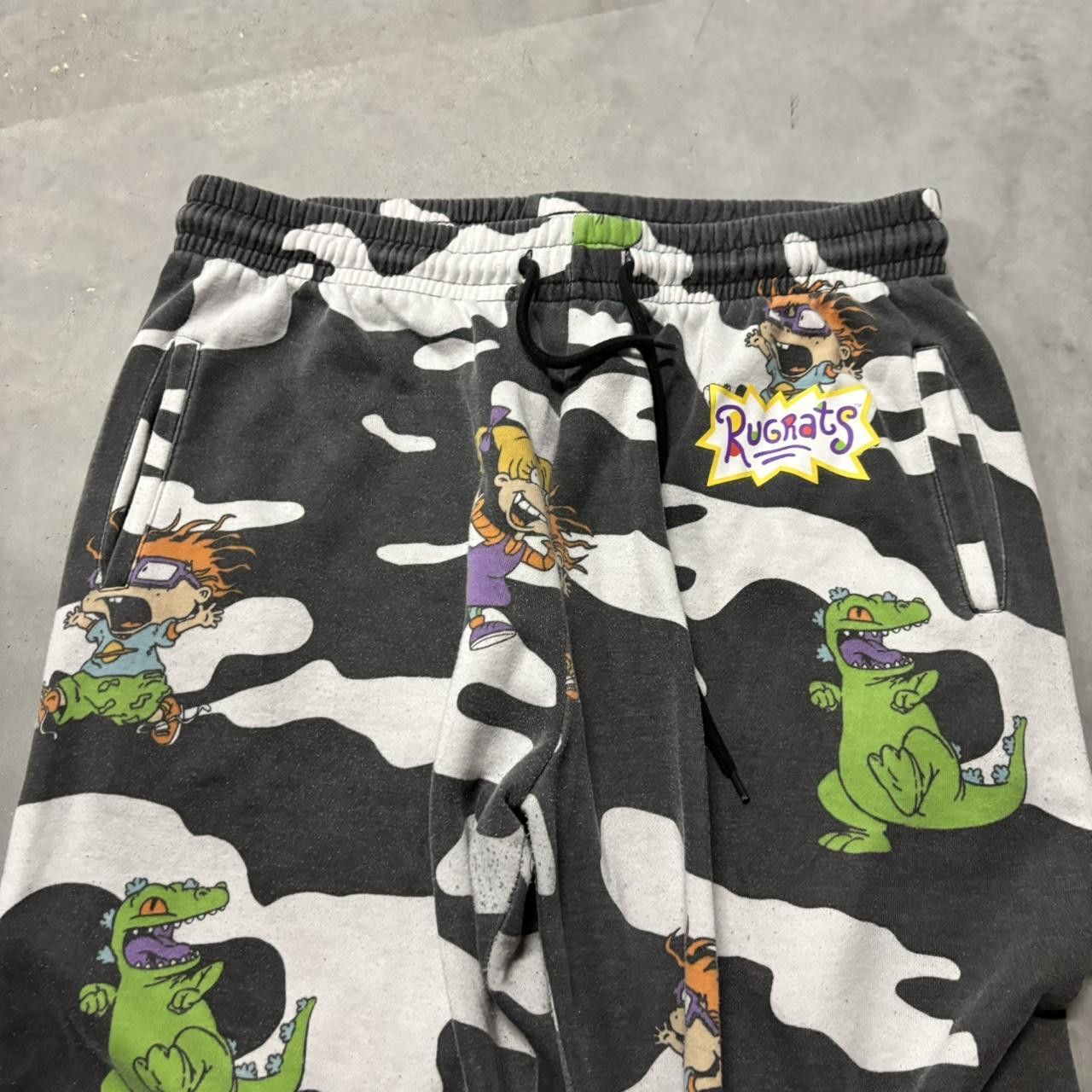 Nickelodeon × Vintage Crazy Vintage Y2K/2000s Nickelodeon Rugrats Cartoon Sweatpants! Size US 32 / EU 48 - 4 Thumbnail
