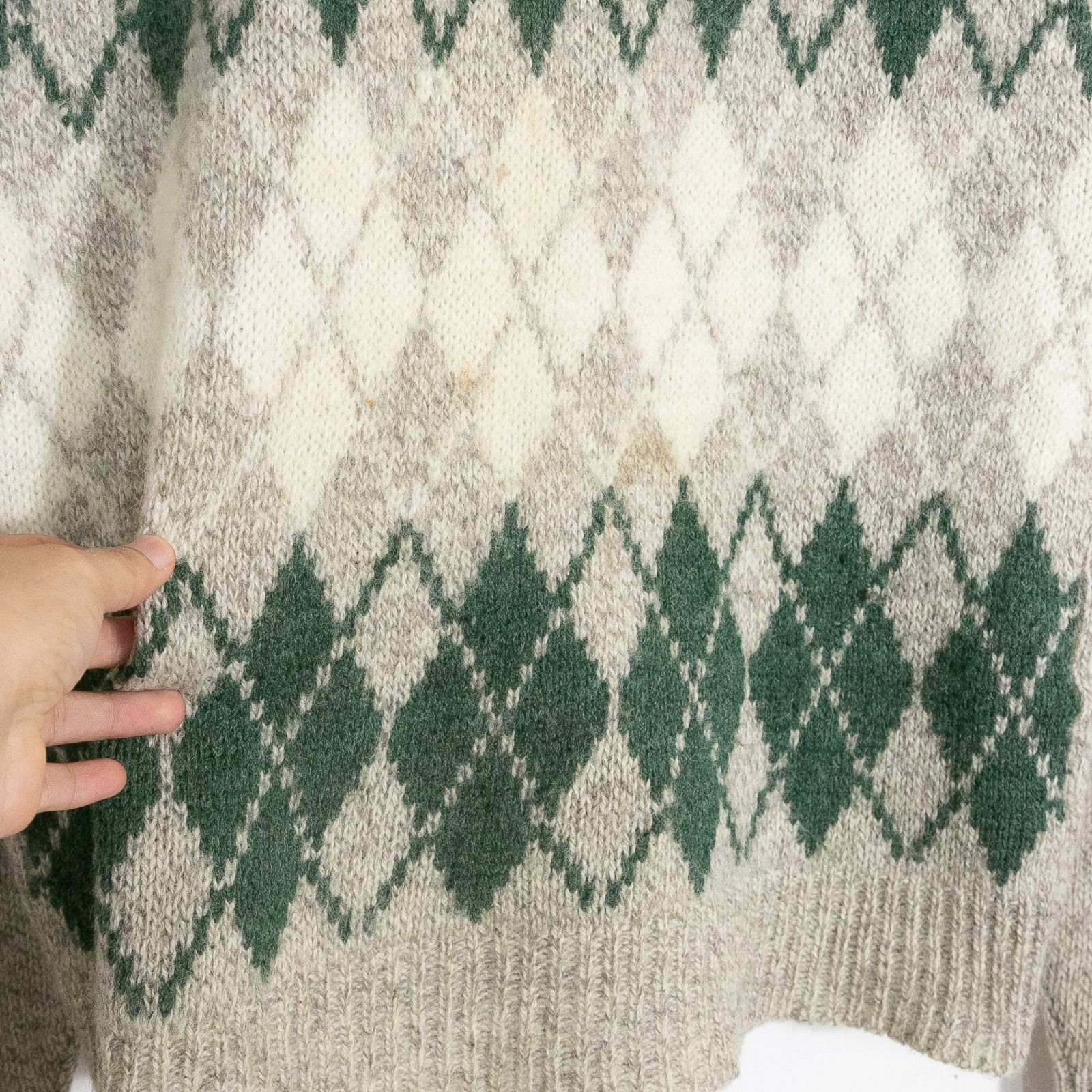 Vintage Vintage Ferrante California Argyle Pattern Wool Sweater XL Size US XL / EU 56 / 4 - 4 Thumbnail