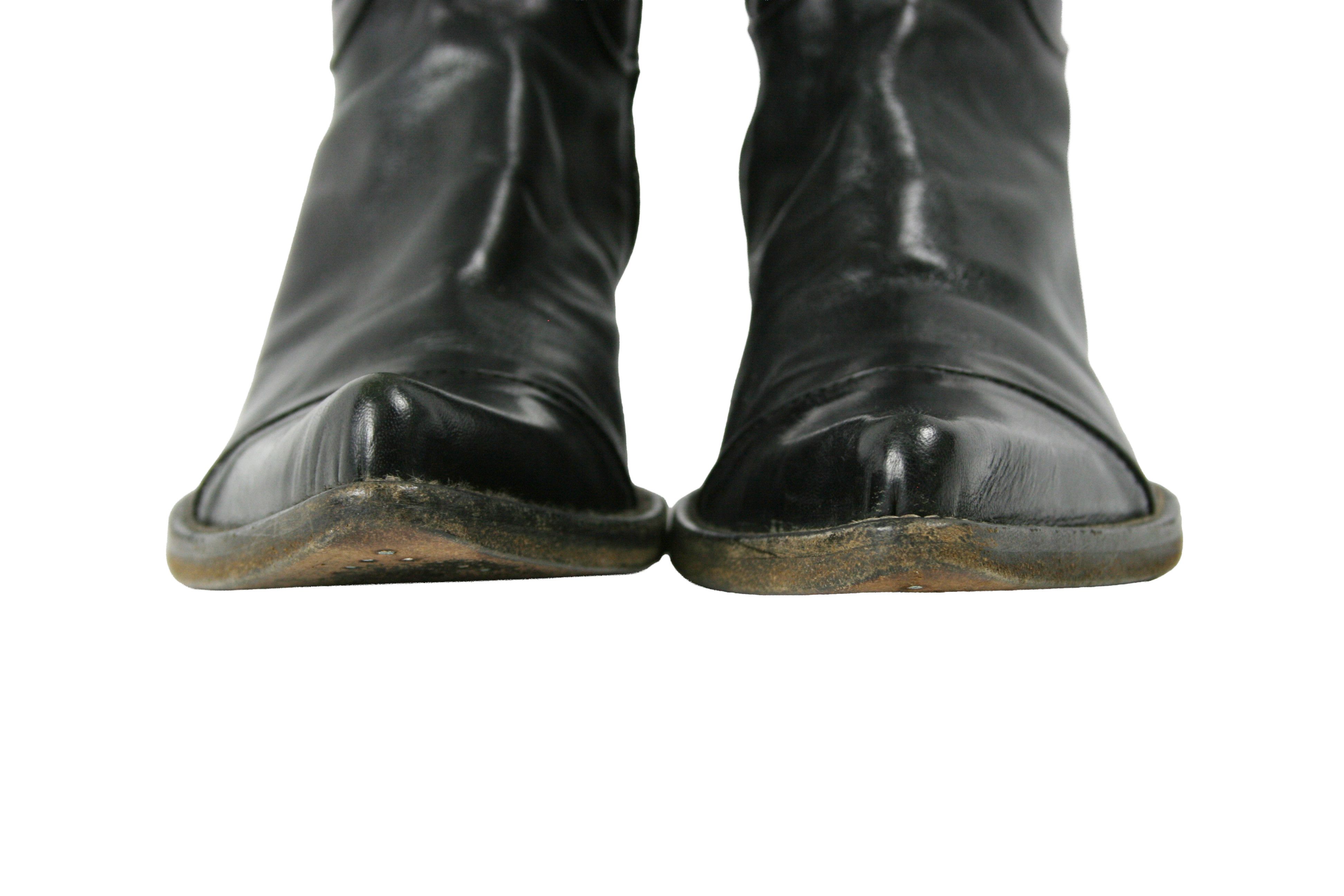 Other Fauzian Jeunesse Y2K Knight Rockstuds Leather Knee Boots Size US 5 / IT 35 - 4 Thumbnail