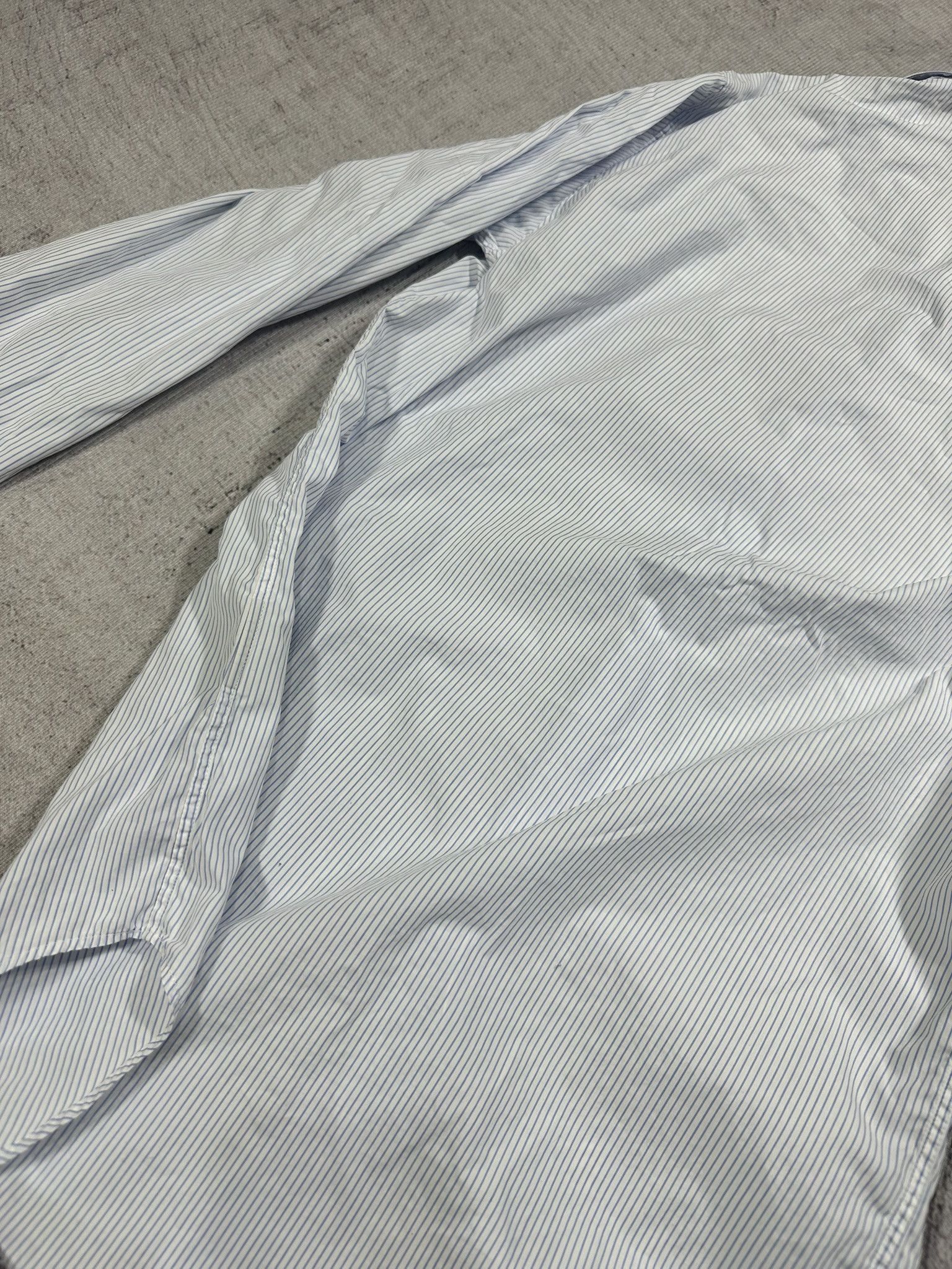 Dior Dior Shirt Striped Small Logo Paris Classic Light Blue Size US S / EU 44-46 / 1 - 14 Thumbnail