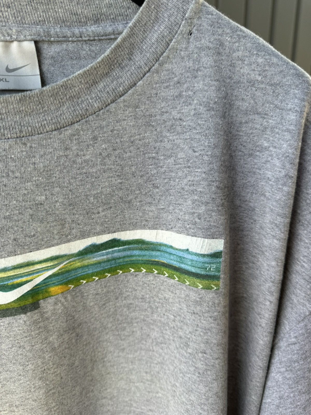 Nike × Vintage Nike Centr Swoosh Vintage T Shirt Y2K Tee Size US XL / EU 56 / 4 - 6 Thumbnail
