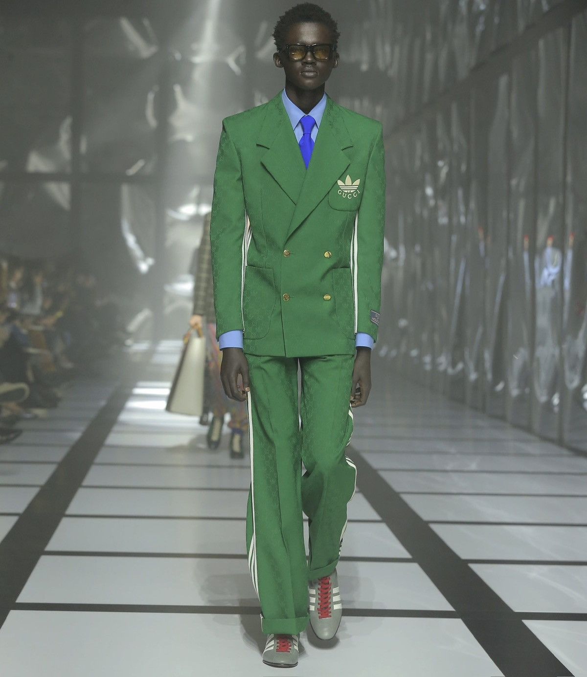 Adidas × Gucci 🚨INSANE RUNWAY PIECE🚨 Gucci x Adidas Green Adidas × Gucci 🚨INSANE RUNWAY PIECE🚨 Gucci x Adidas Green