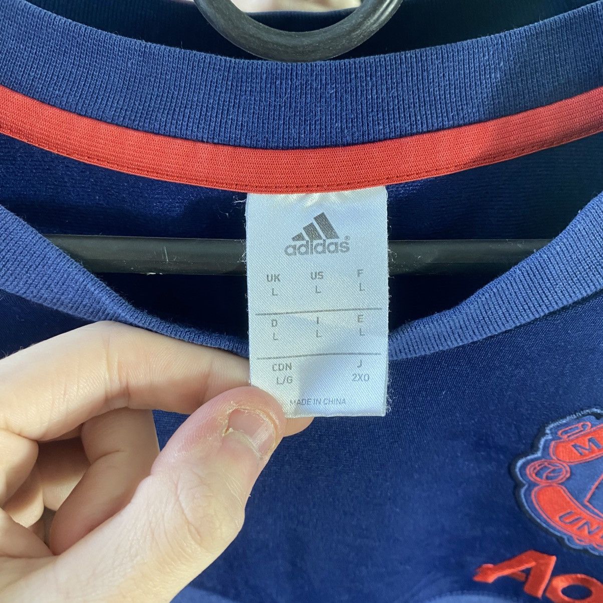 Adidas Manchester United sweatshirt Size US L / EU 52-54 / 3 - 6 Thumbnail