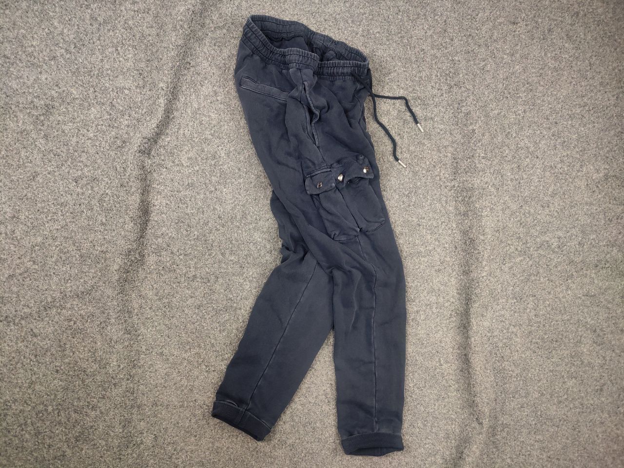 Diesel Diesel P Tarpock Blue Garment Dyed Sweat Cargo Jogger Pants Size US 32 / EU 48 - 4 Thumbnail