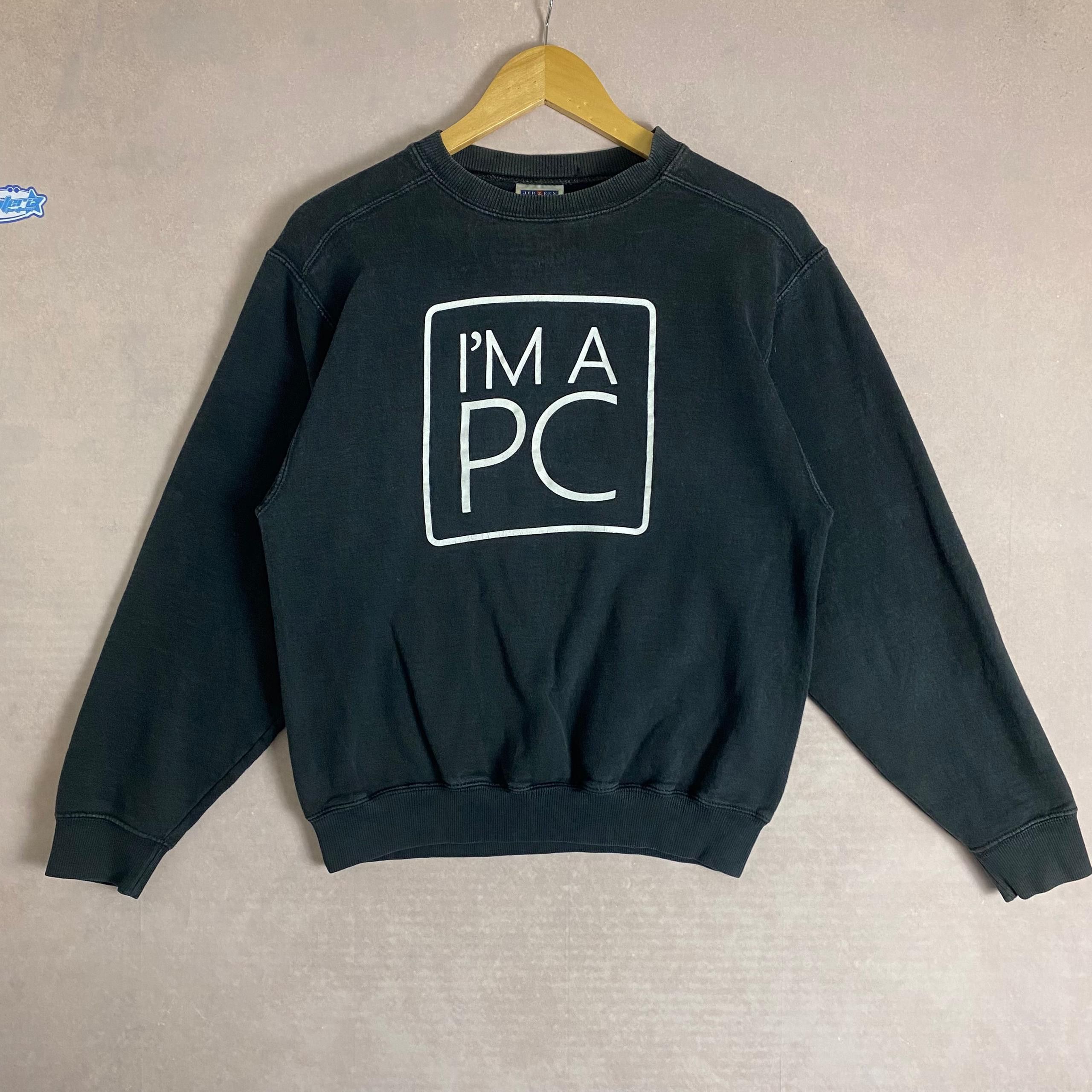 Vintage Vintage I'm am PC Windows 7 Sweatshirt Size US S / EU 44-46 / 1 - 1 Thumbnail