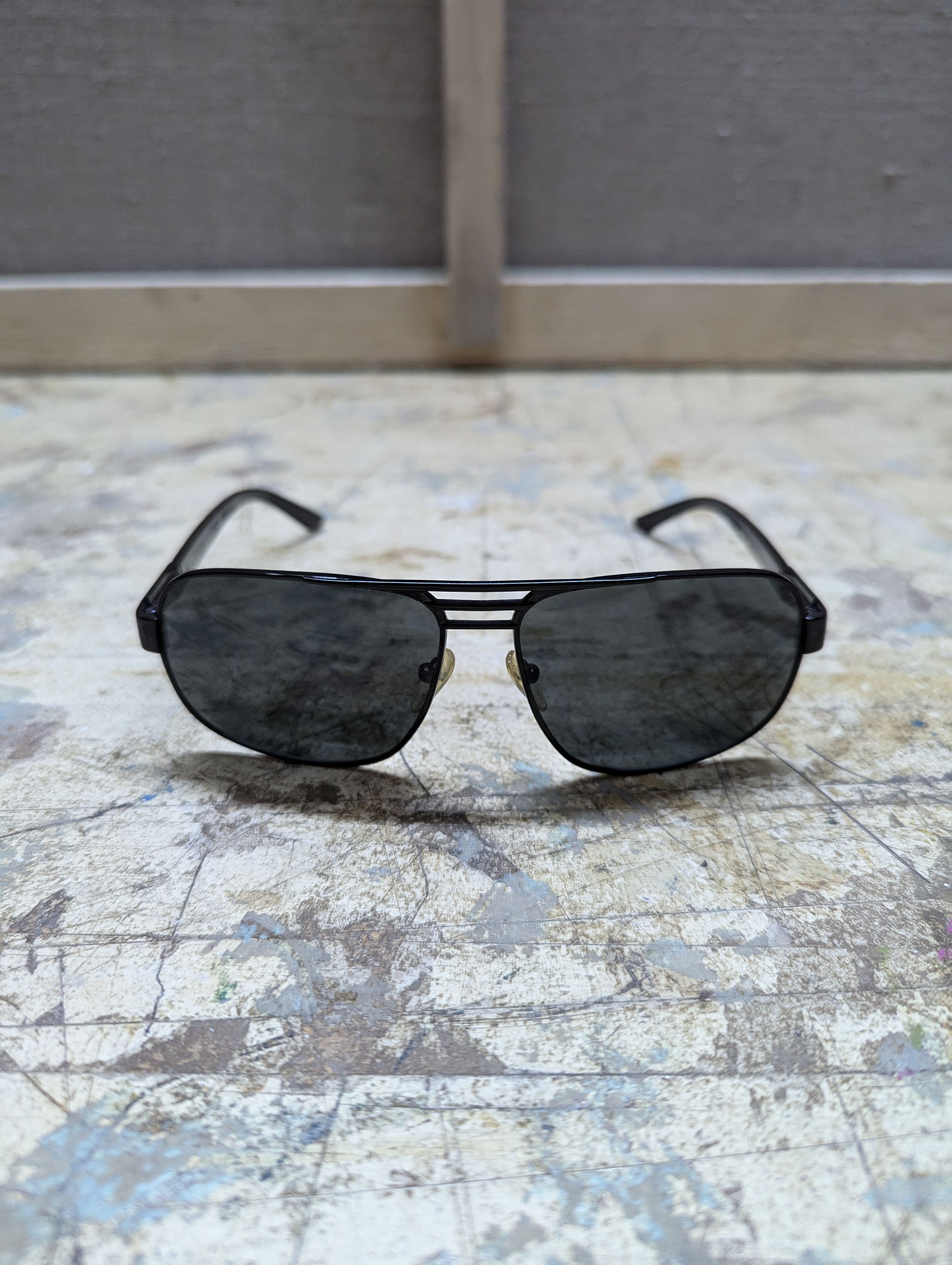 Prada 00s Prada Carbon Pattern Aviator Sunglasses Size ONE SIZE - 6 Thumbnail