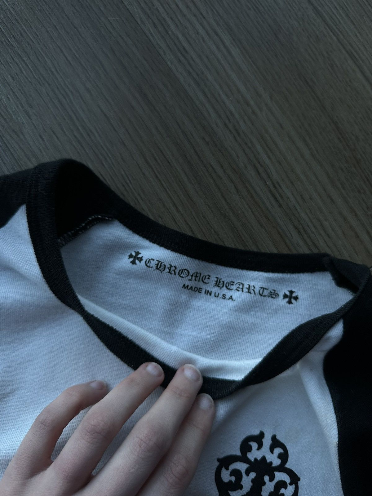 Chrome Hearts Chrome Hearts Womens Black White Dagger Long Sleeve Size L / US 10 / IT 46 - 4 Thumbnail
