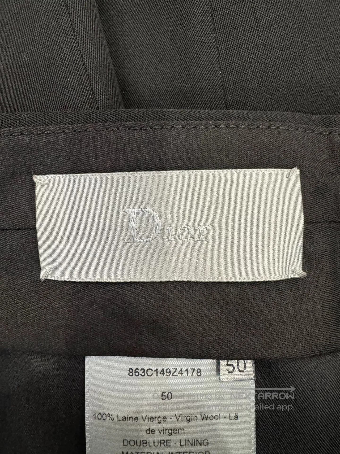 Dior Dior Men's Black Satin Panel Trousers. Size US 34 / EU 50 - 4 Thumbnail