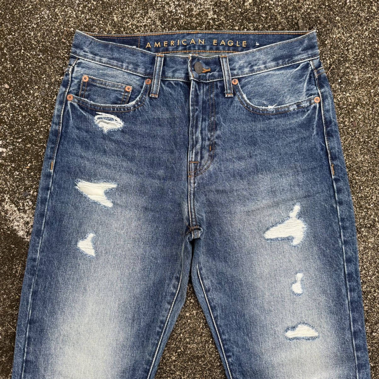 Jean VINTAGE AEG SKINNY DENIM RIPPEP JEAN PANTS Size US 31 - 3 Thumbnail