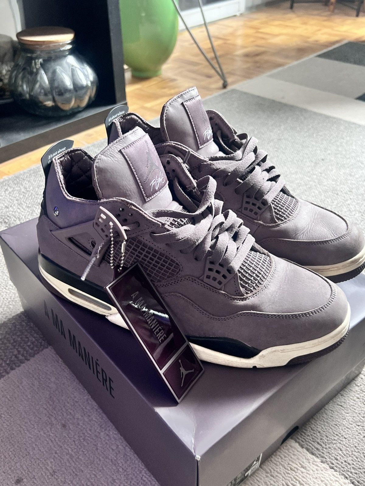 A Ma Maniere × Jordan Brand AIR JORDAN 4 A Ma Maniére Size US 13 / EU 46 - 1 Thumbnail