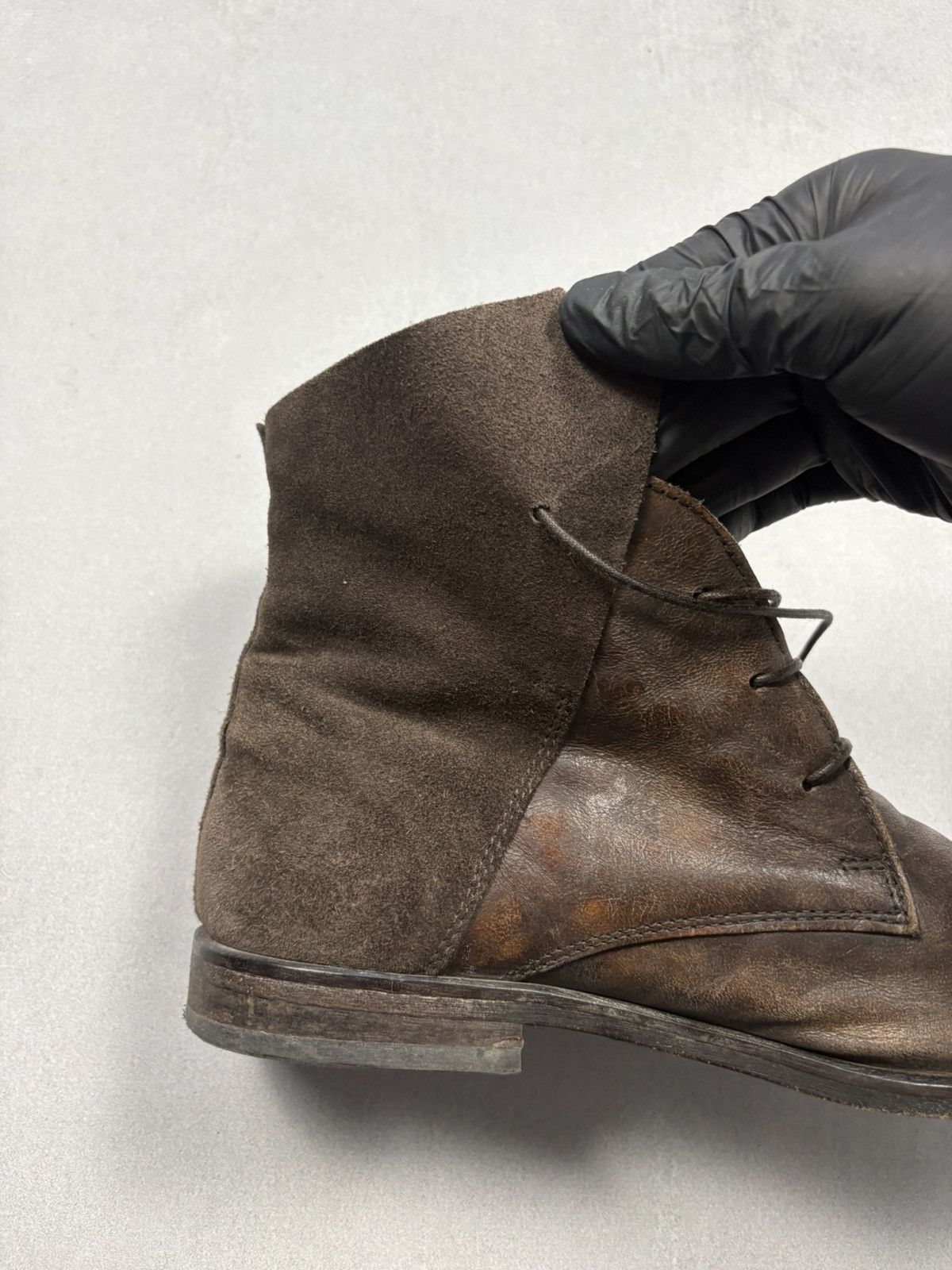MoMA MOMA Brown Distressed Leather Ankle Boots Italy Japanese 41 Size US 8 / EU 41 - 23 Thumbnail