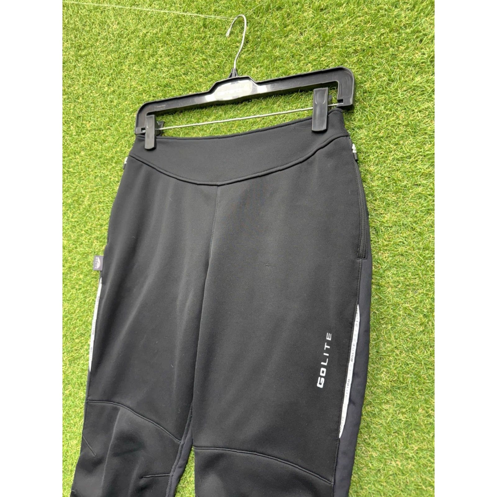 Vintage Golite Pants Womens XS Black Jogger Casual Stretch Drawstring 26x27 Size 26" / US 2 / IT 38 - 3 Thumbnail